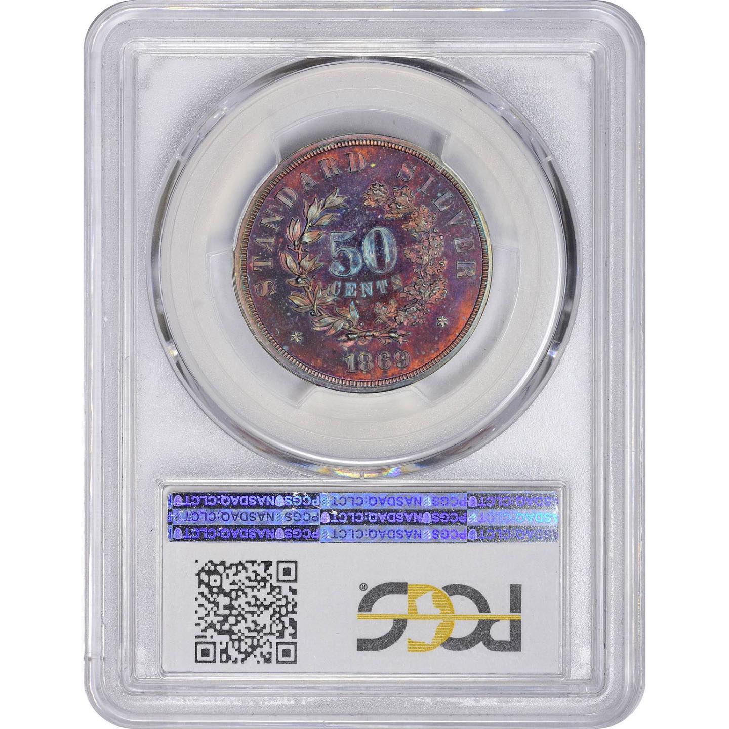 1869 50C PR65RB J-757 PCGS - Paradime Coins | PCGS NGC CACG CAC Rare US Numismatic Coins For Sale