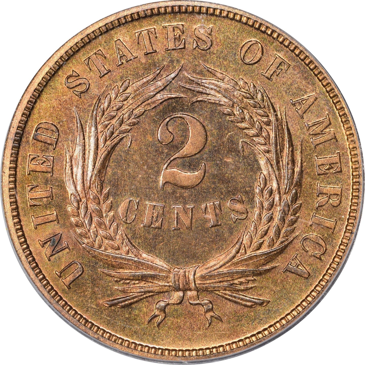 1870 2C PR66+ RB PCGS CAC - Paradime Coins | PCGS NGC CACG CAC Rare US Numismatic Coins For Sale