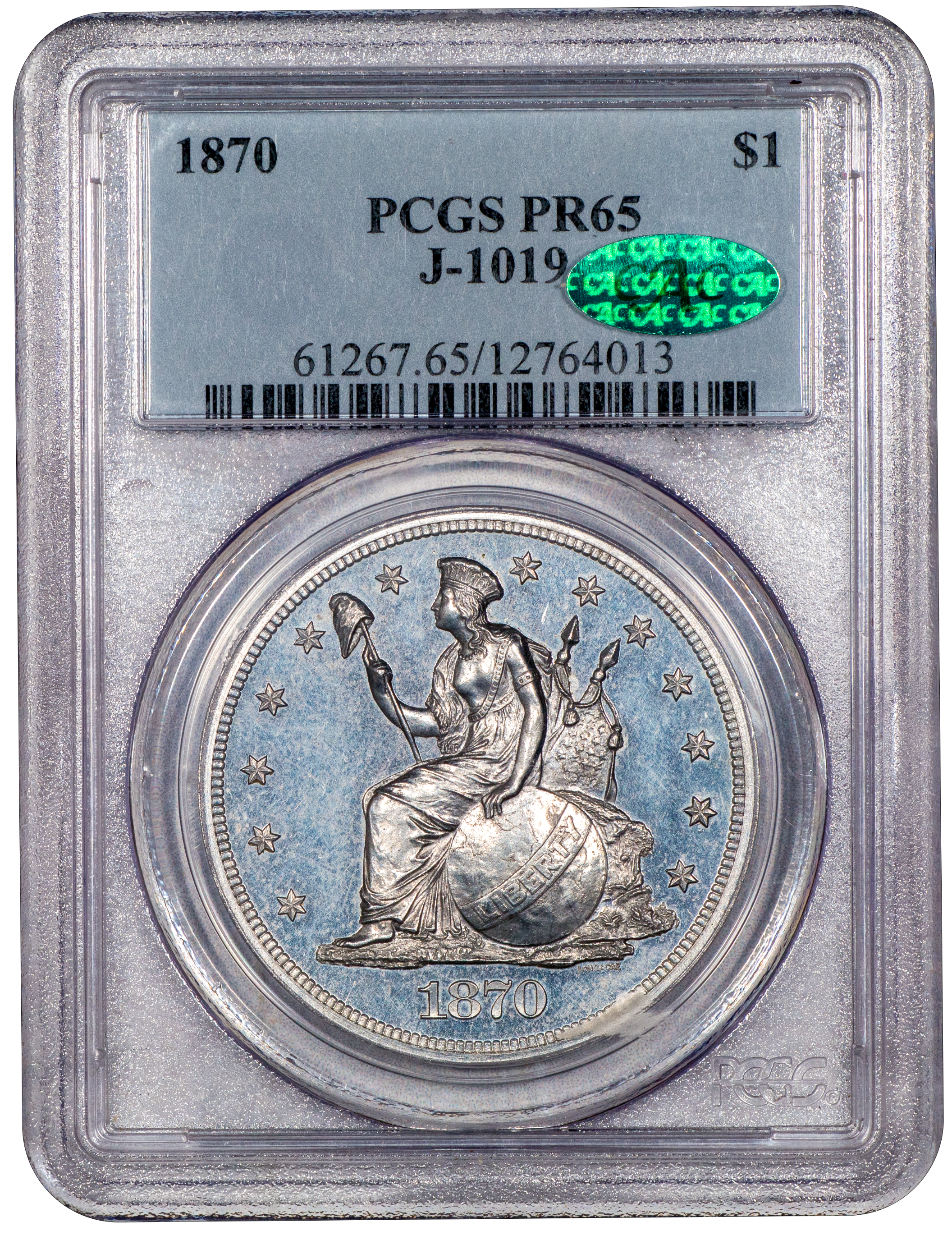 Buy 1870 $1 Indian Princess J-1019 PR65 PCGS CAC – Paradime Coins