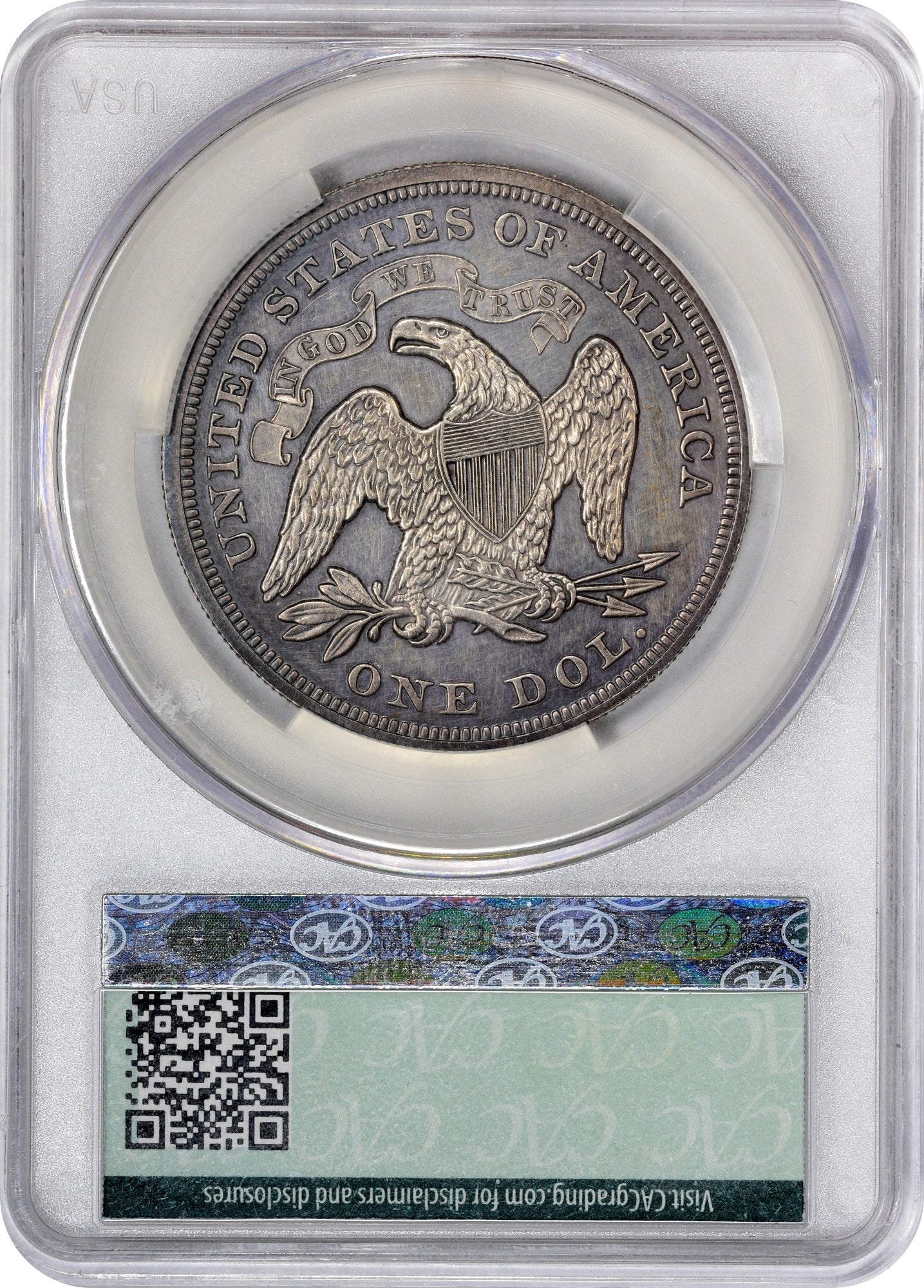 1871 $1 PR60 CACG $1