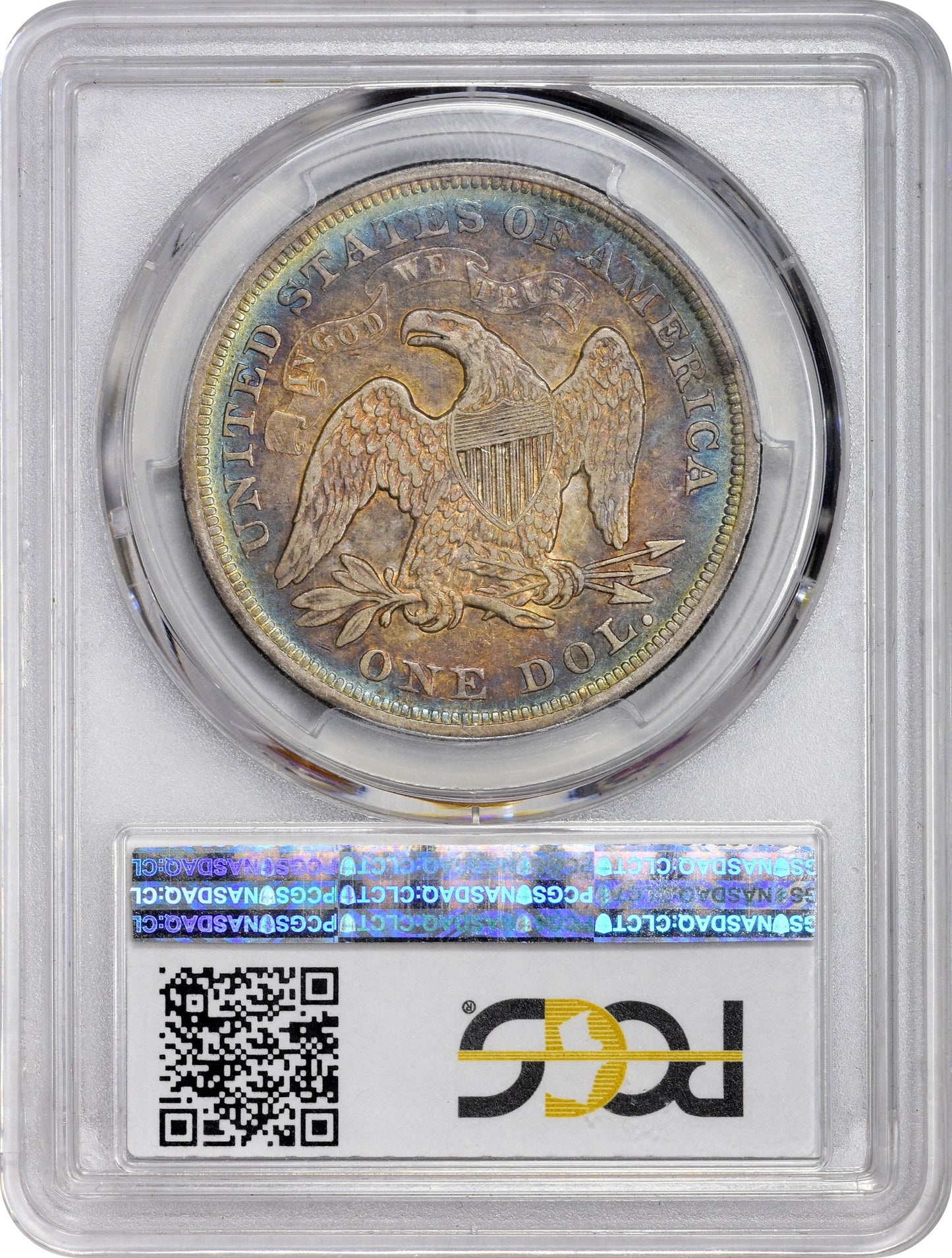 1872 $1 XF45 PCGS