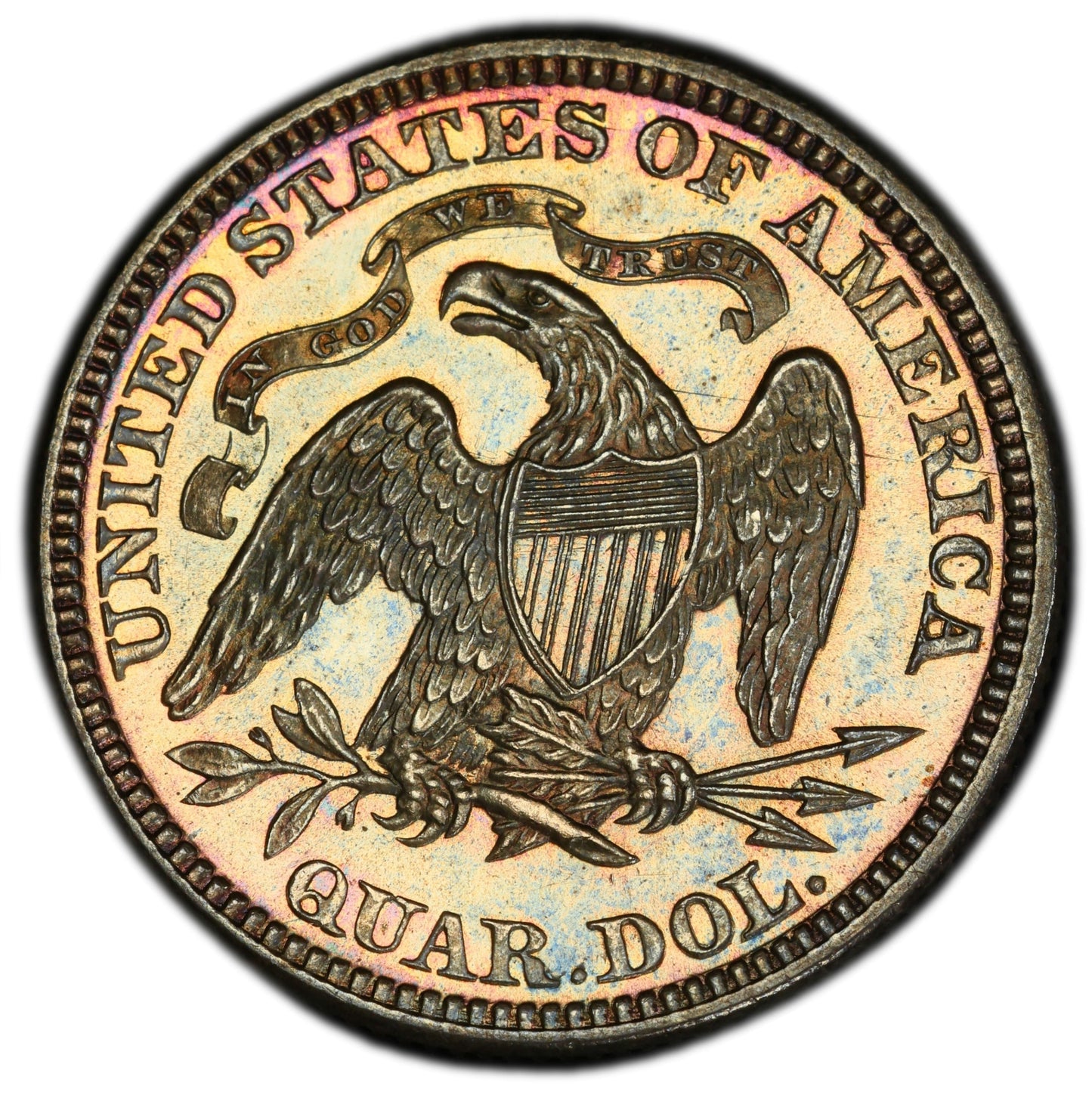 1872 25C MS66 PCGS CAC REVERSE