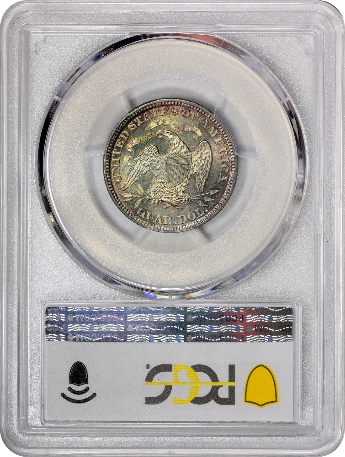 1872 25C MS66 PCGS CAC REVERSE HOLDER