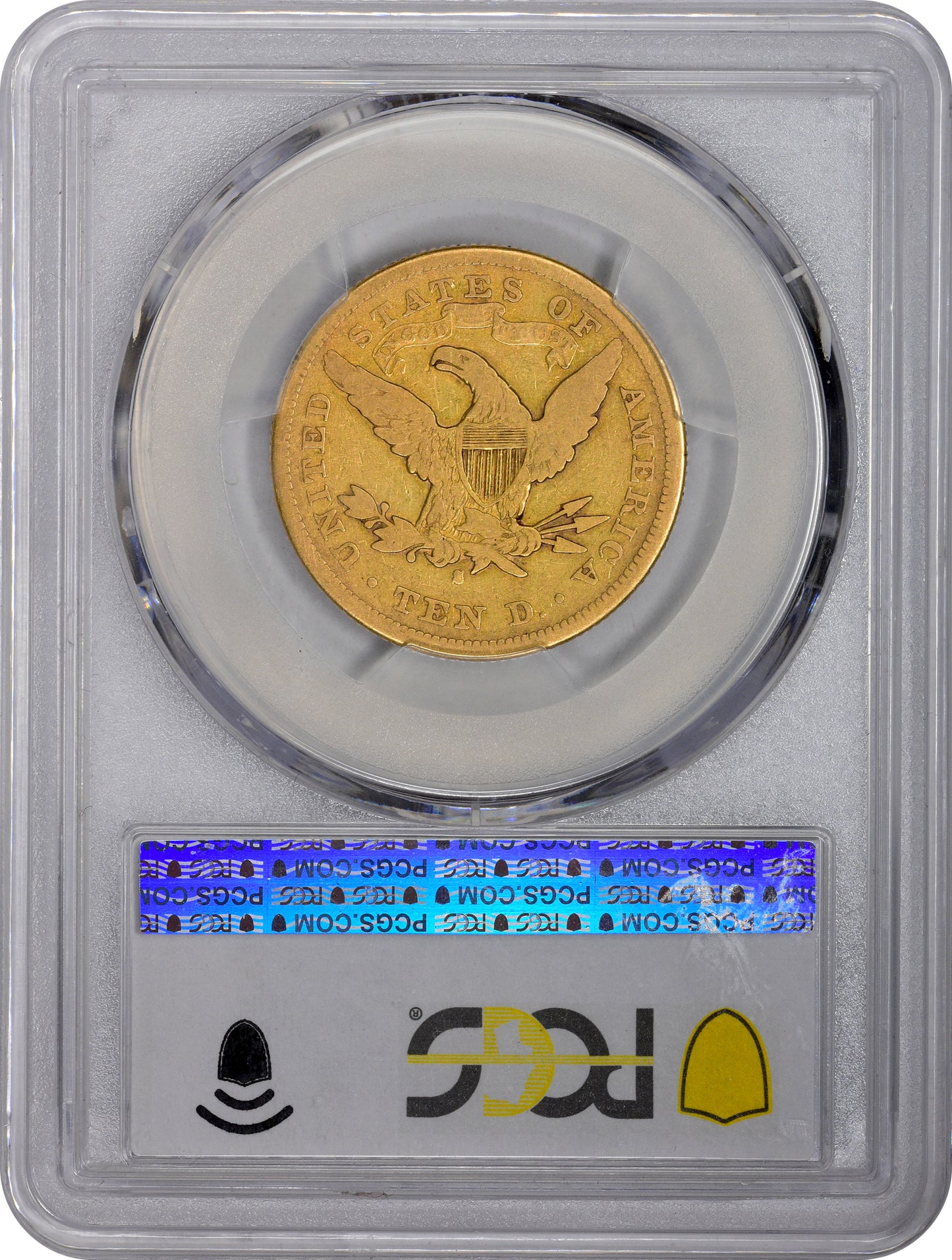 1874-S $10 F12 PCGS REV HOLDER