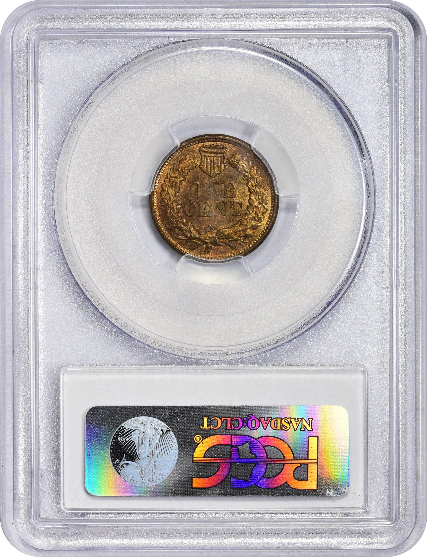 1877 1C MS65 RB PCGS CAC EEPS 1C