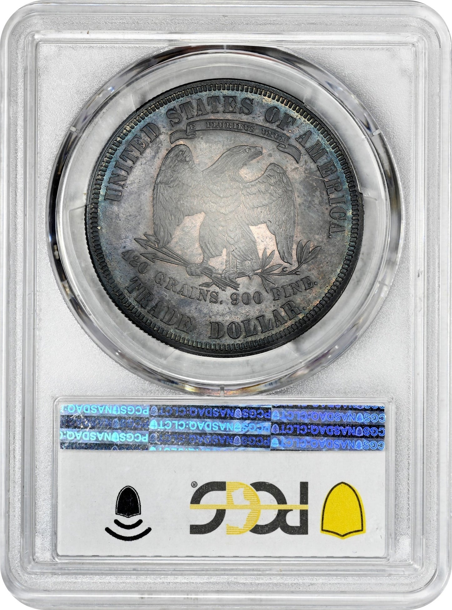 1880 T$1 PR63 PCGS CAC REVERSE HOLDER