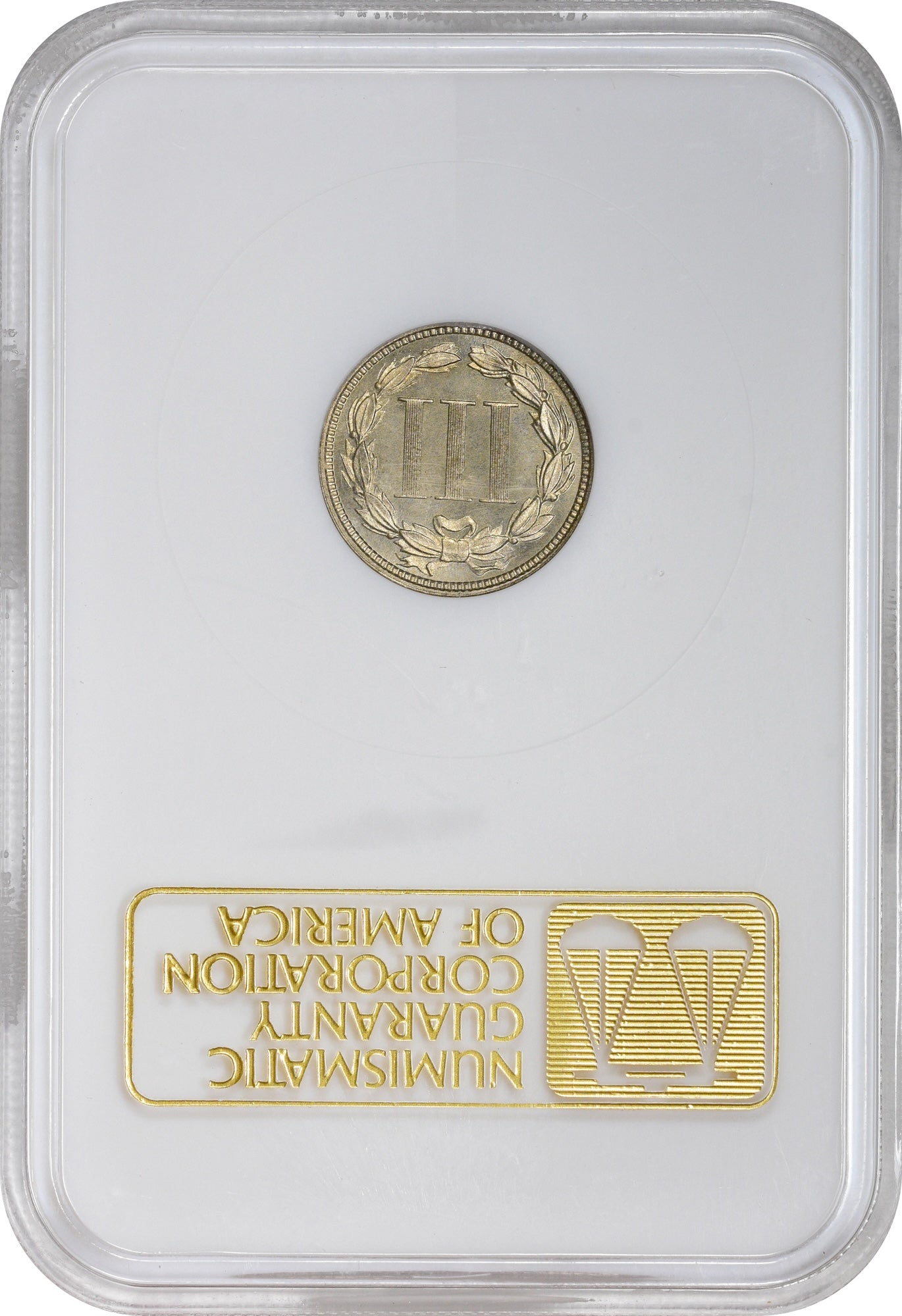 1881 3CN PR65 OH NGC CAC Reverse Holder