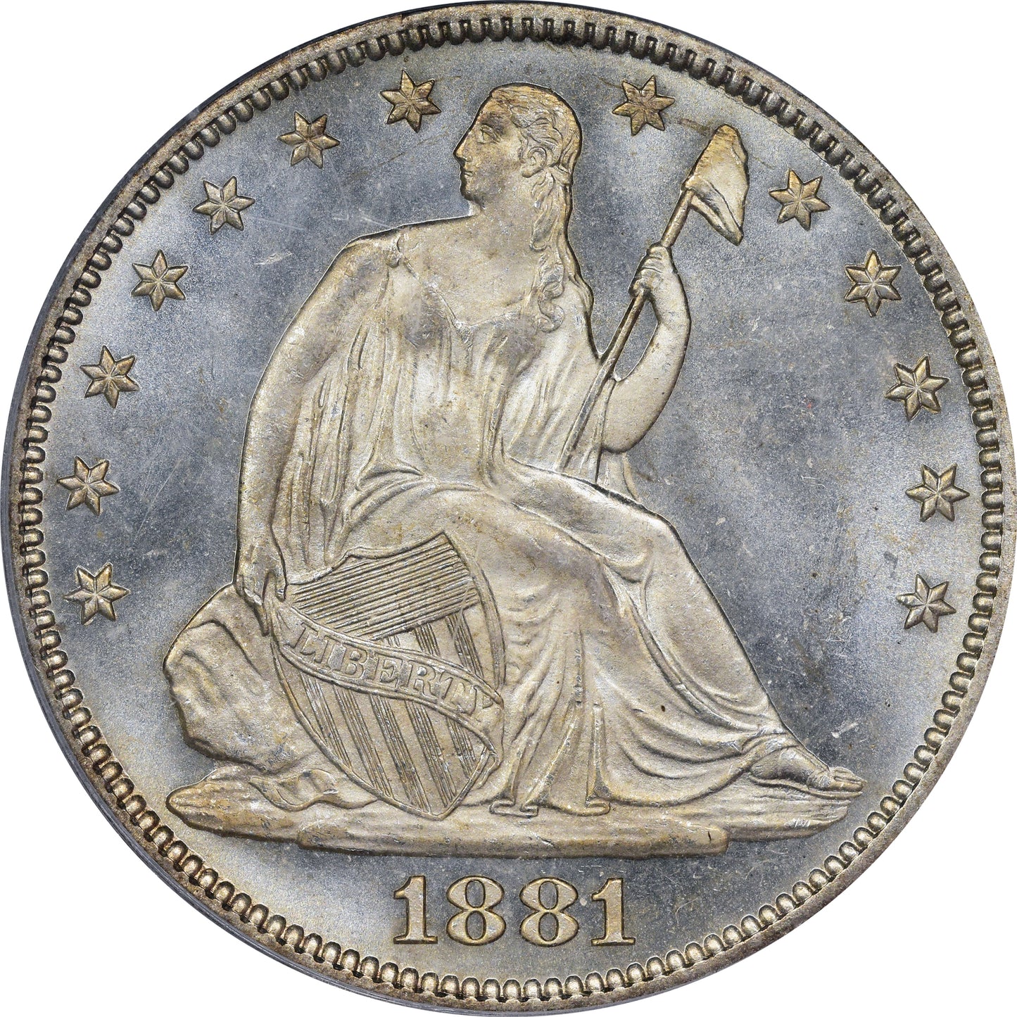 1881 50C MS66 OGH PCGS CAC