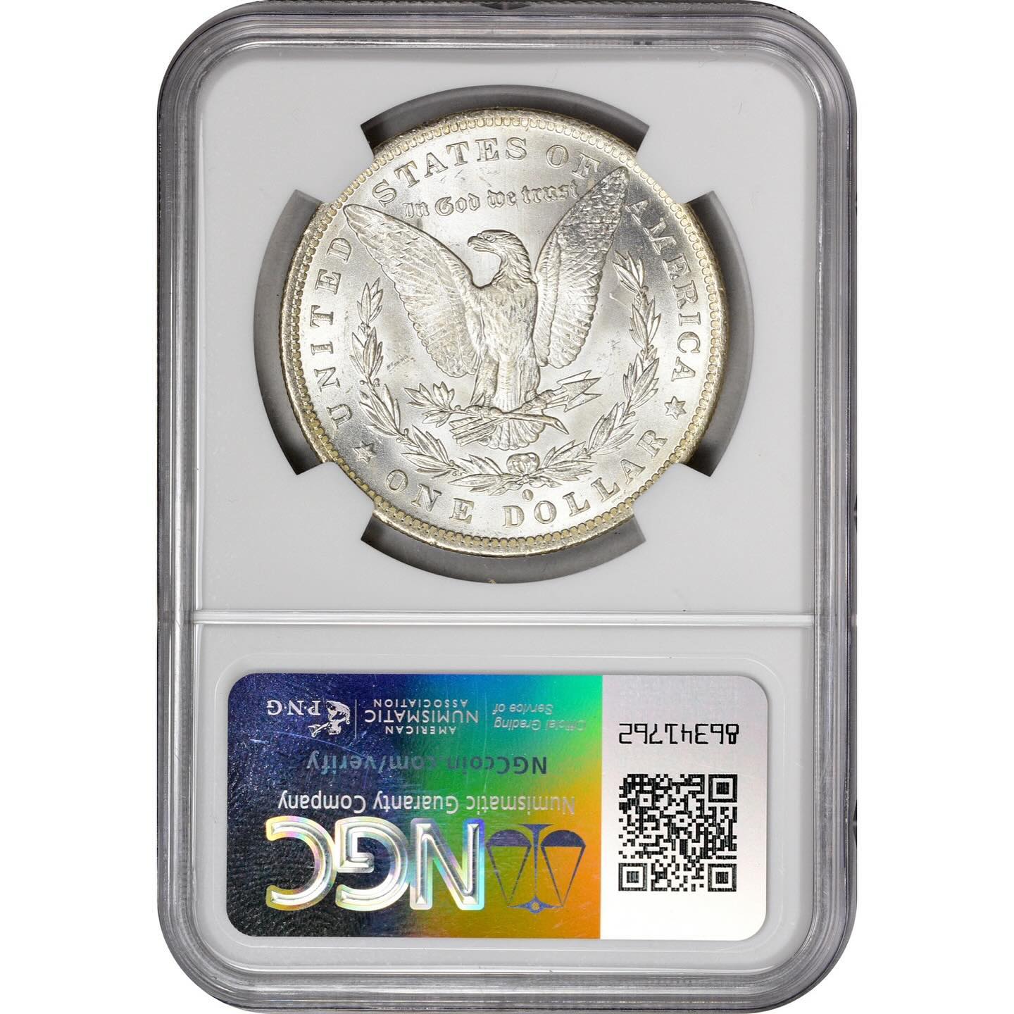 1884-O $1 MS64 NGC REV HOLDER