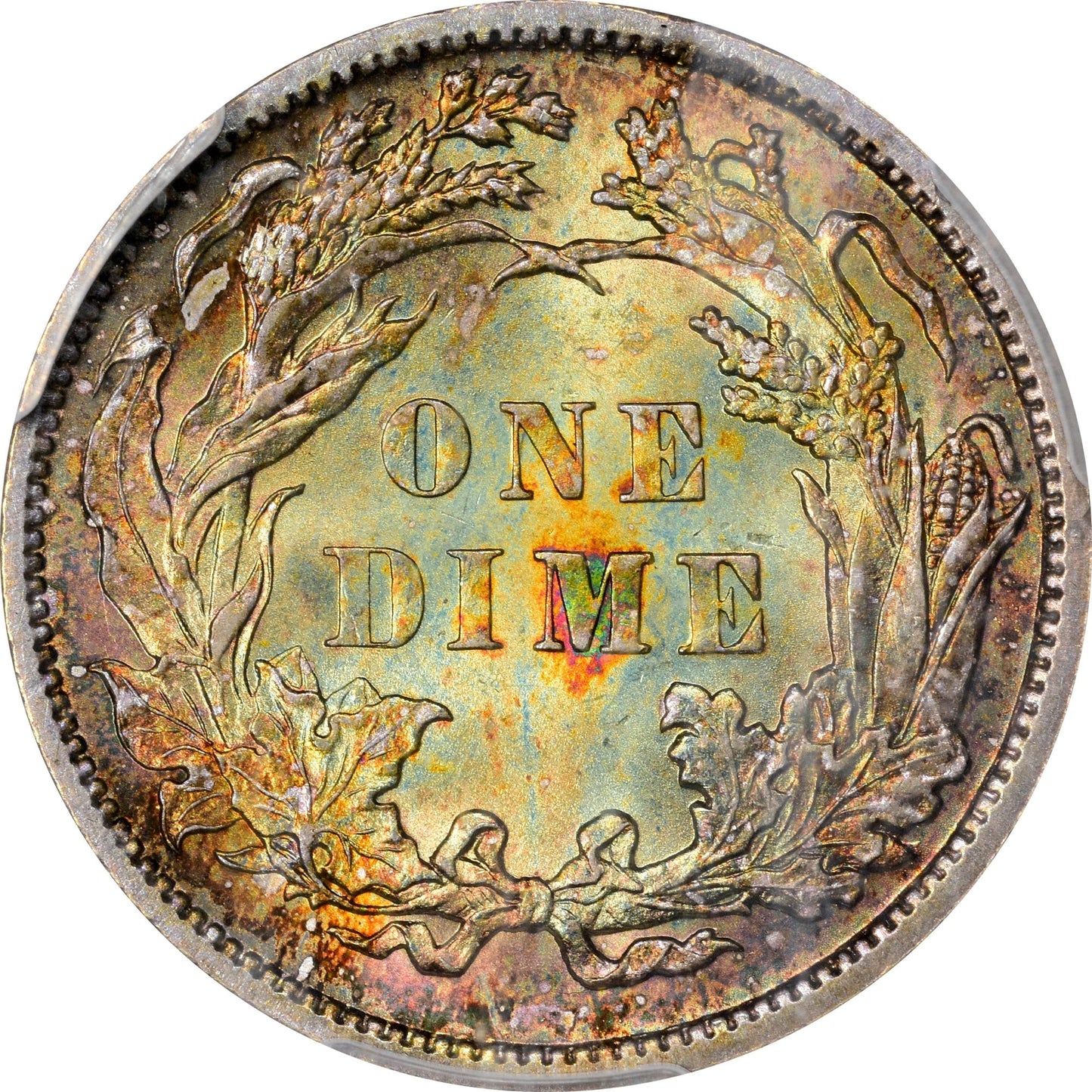 1888 10C MS66 + PCGS GOLD CAC 10C