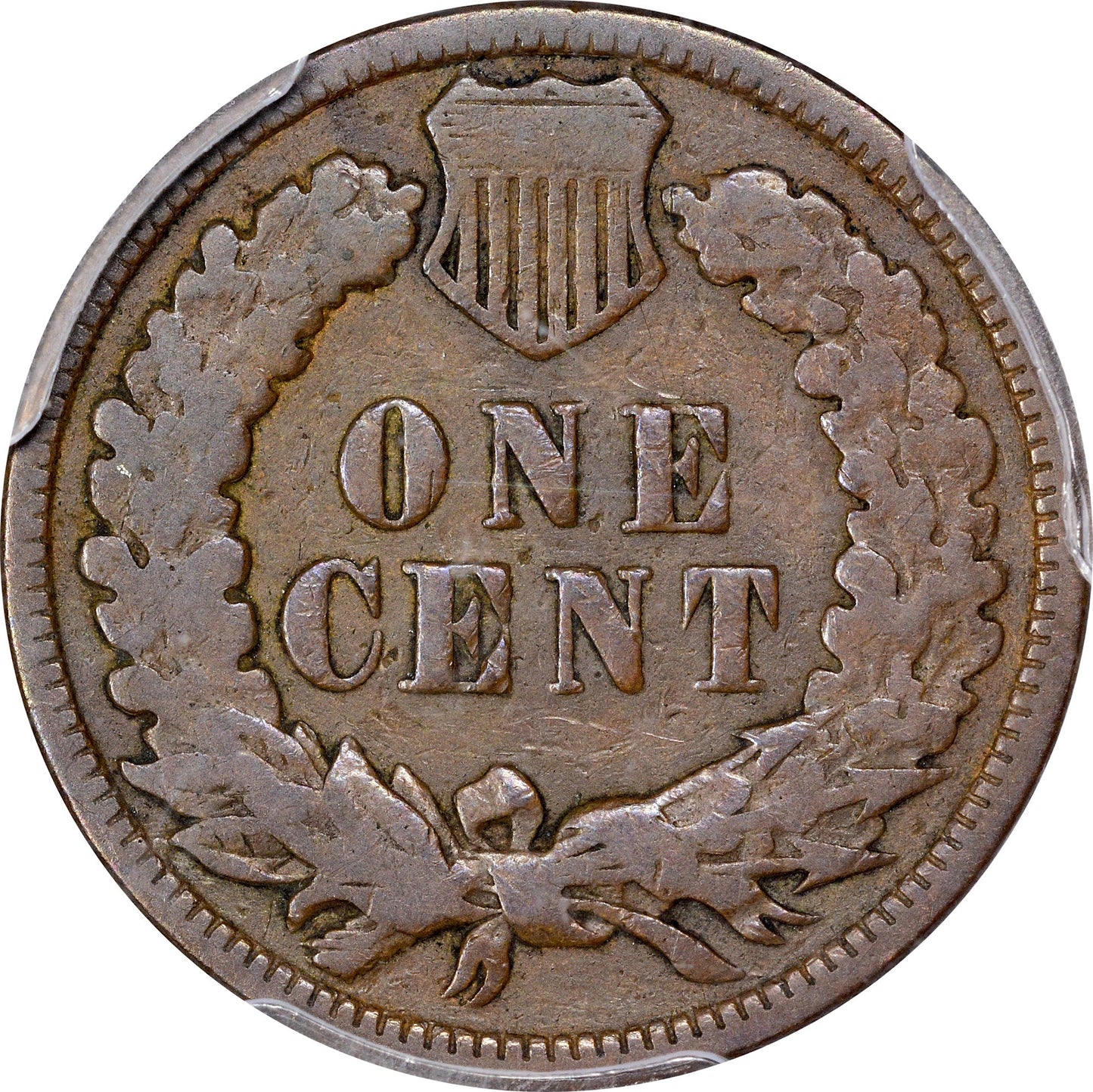 1888/7 1C VG08 PCGS CAC EEPS REVERSE ZOOM IN