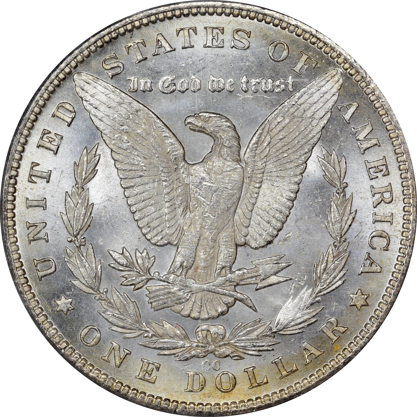 1893-CC $1 MS62 OGH PCGS CAC REVERSE