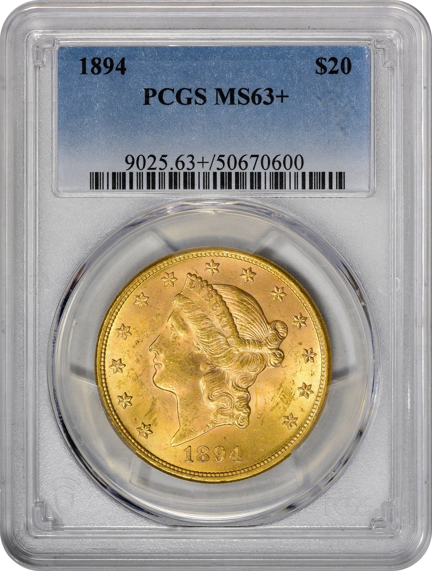 1894 $20 MS63+ PCGS