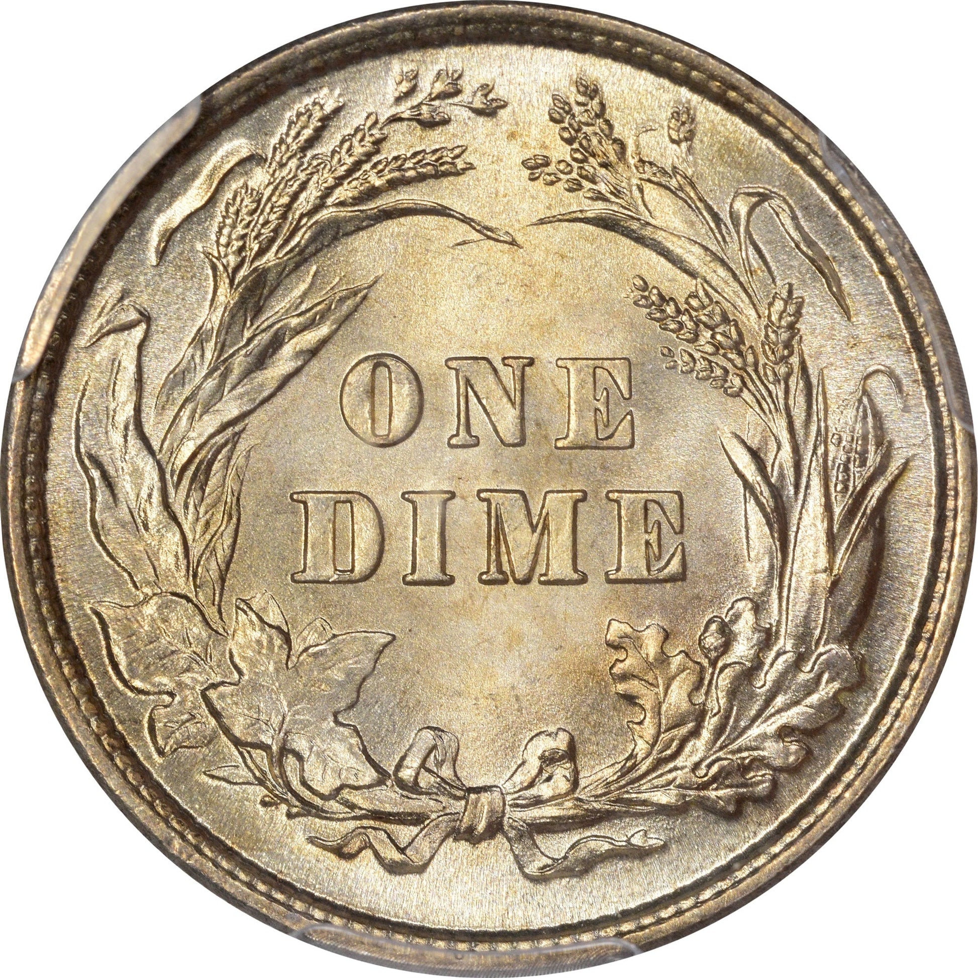 1895 10C MS66 + PCGS CAC EX GARDNER 10C