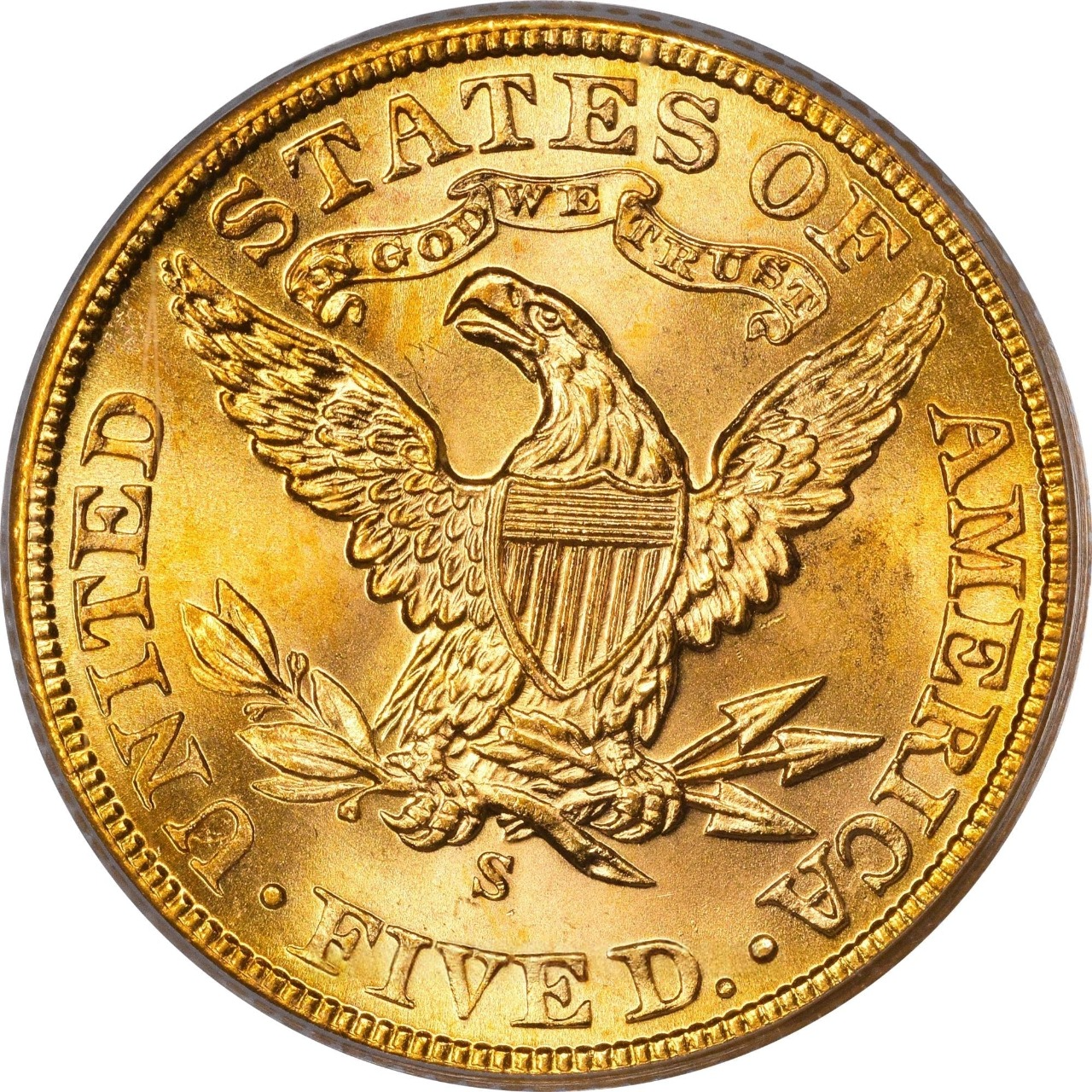 1900-S $5 MS66 OGH PCGS CAC - Paradime Coins | PCGS NGC CACG CAC Rare US Numismatic Coins For Sale
