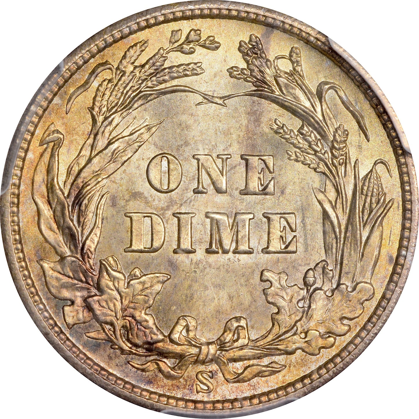 1902-S 10C MS66 + PCGS CAC 10C