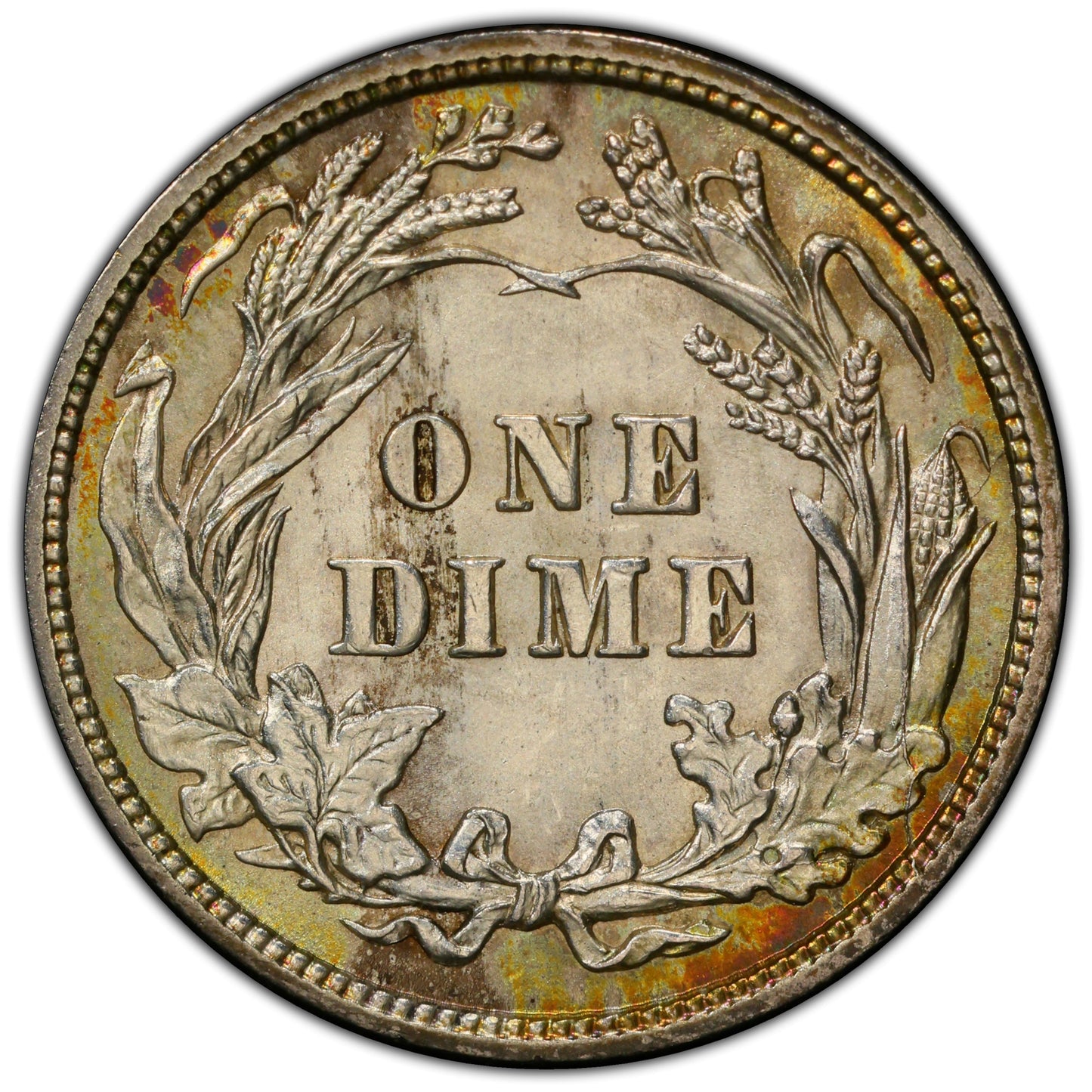 1907 10C Ms64 + Pcgs Cac
