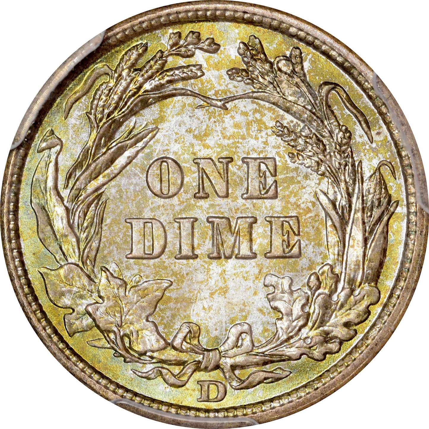 1908-D 10C MS67 PCGS CAC EX BLAY 10C
