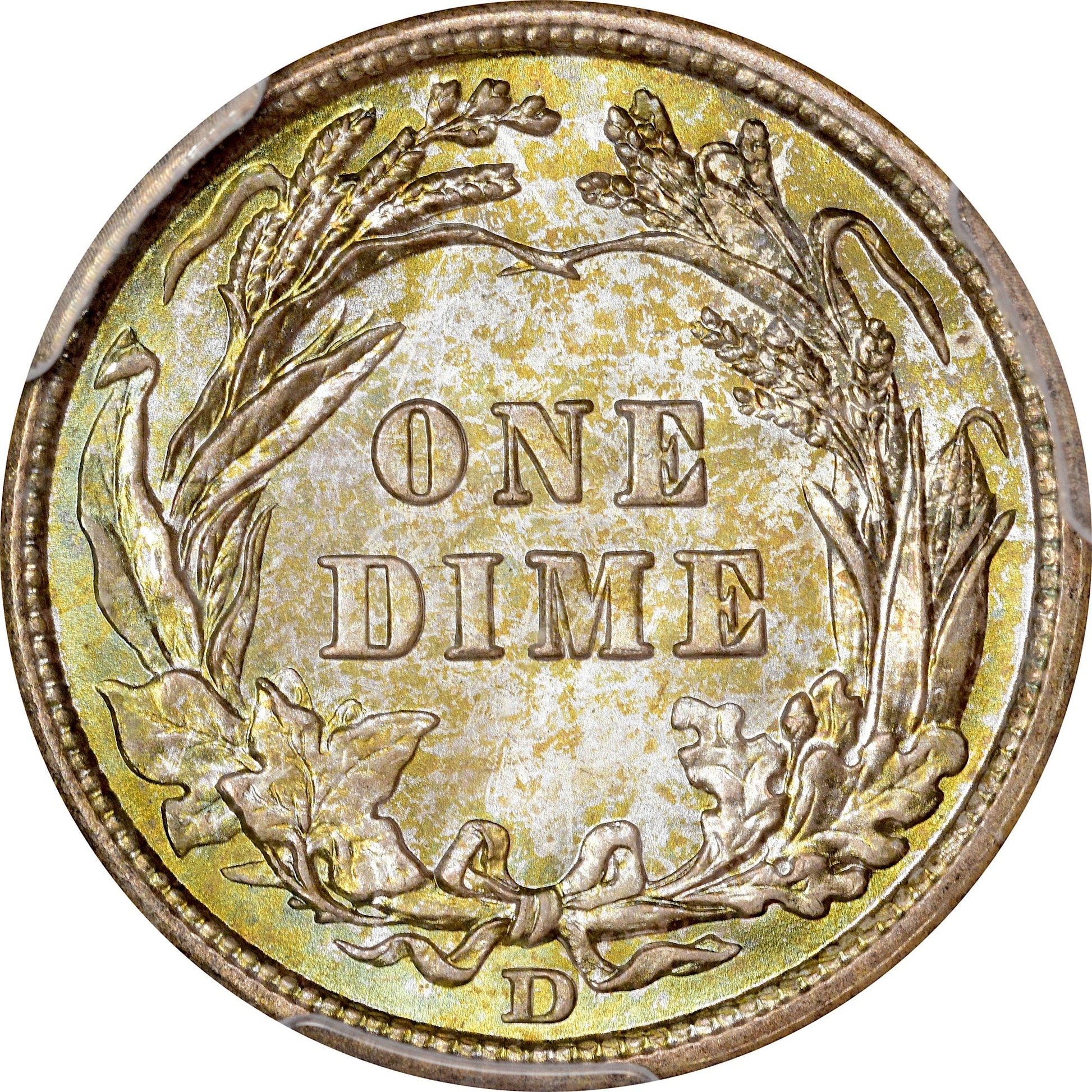 1908-D 10C MS67 PCGS CAC EX BLAY 10C