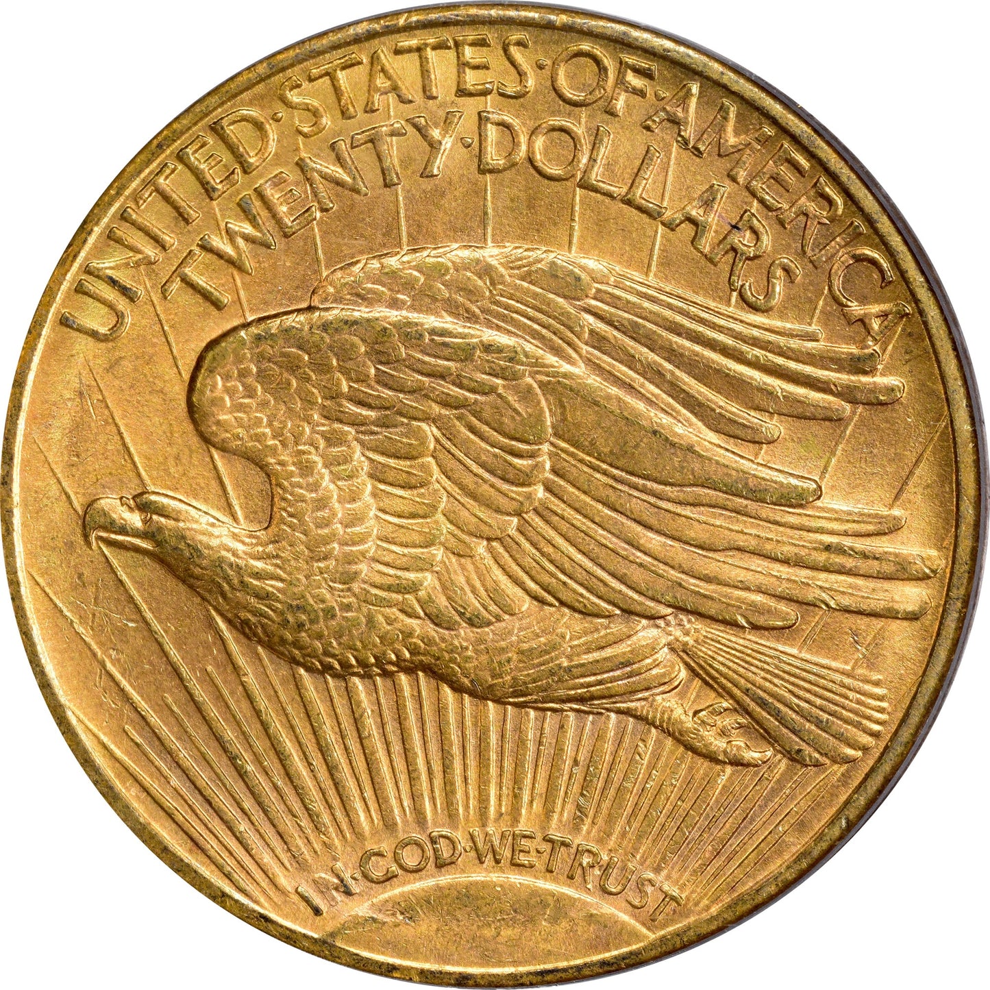 1909/8 $20 MS64 OGH PCGS CAC REVERSE