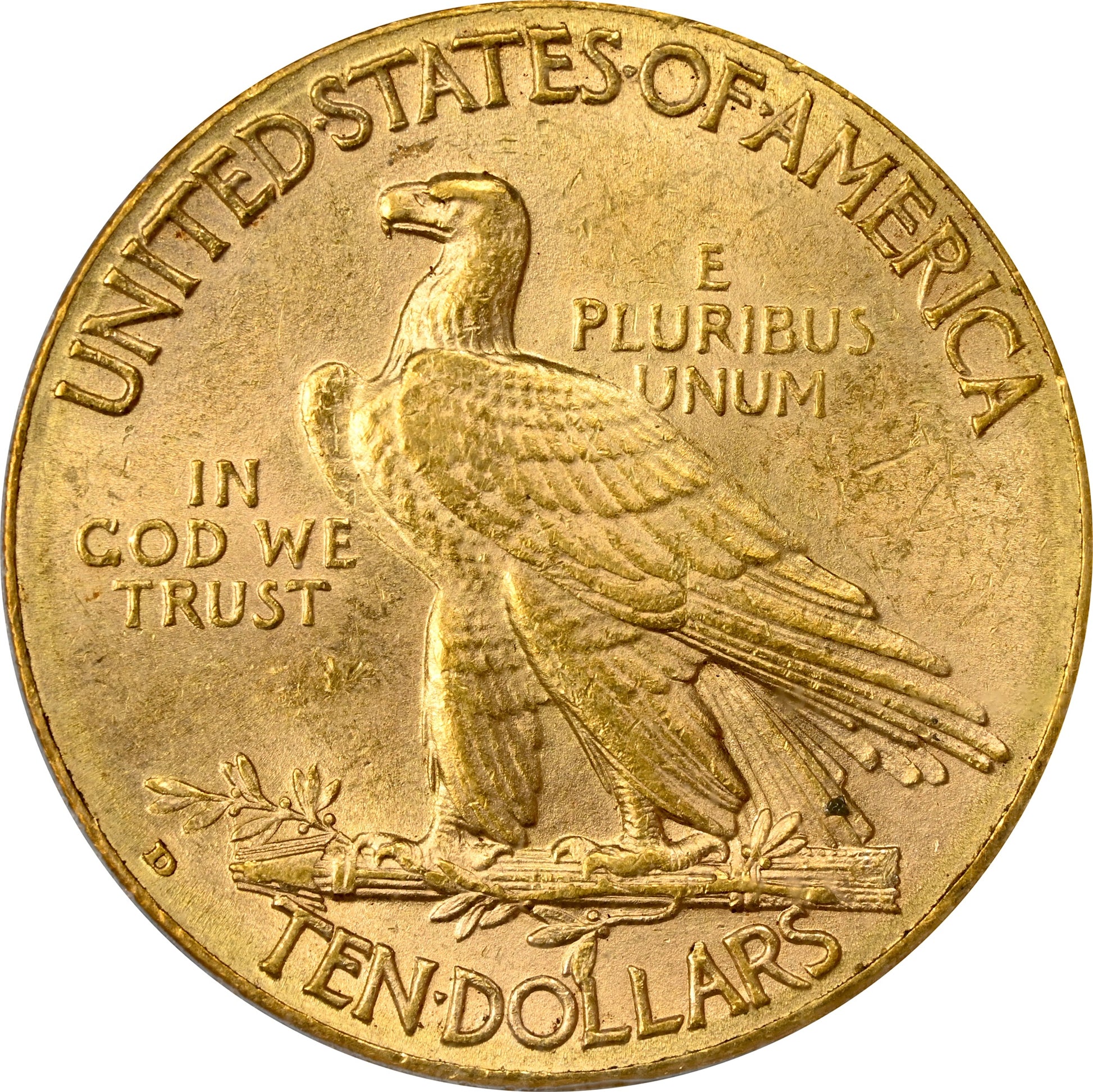 1910-D $10 AU58 DOILY OGH PCGS CAC REV