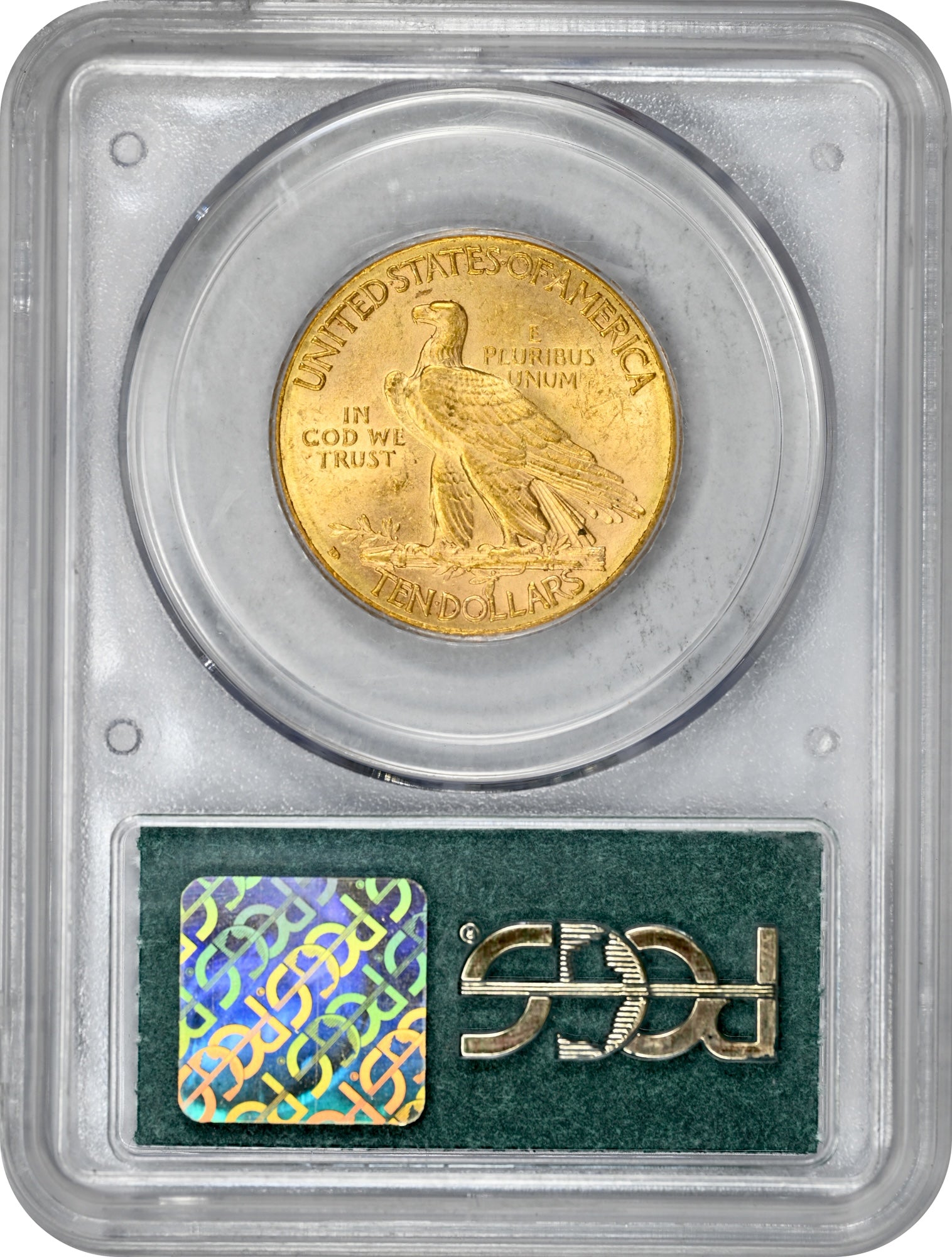 1910-D $10 AU58 DOILY OGH PCGS CAC REV HOLDER