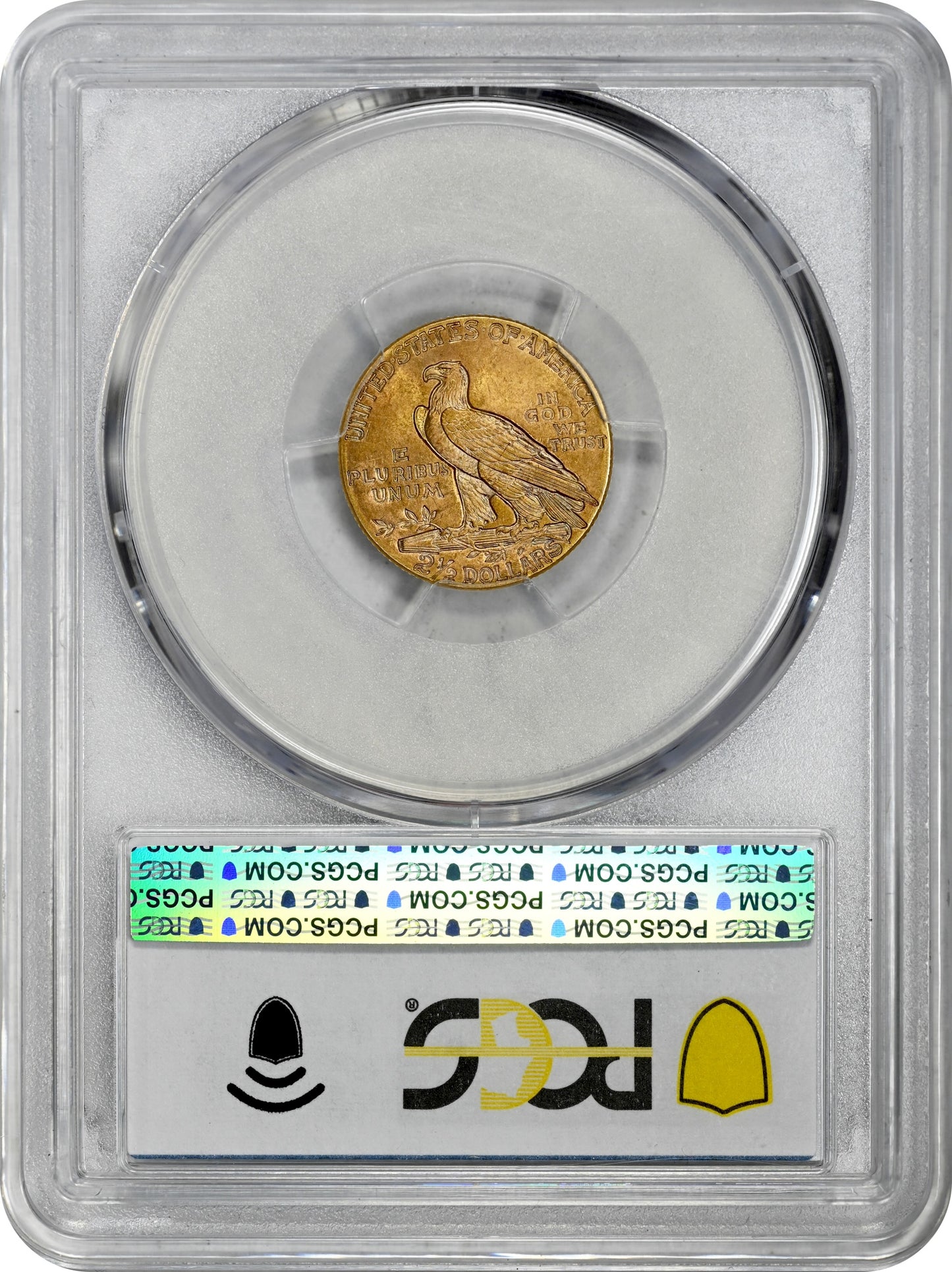 1914 $2.5 MS64+ PCGS CAC REVERSE HOLDER