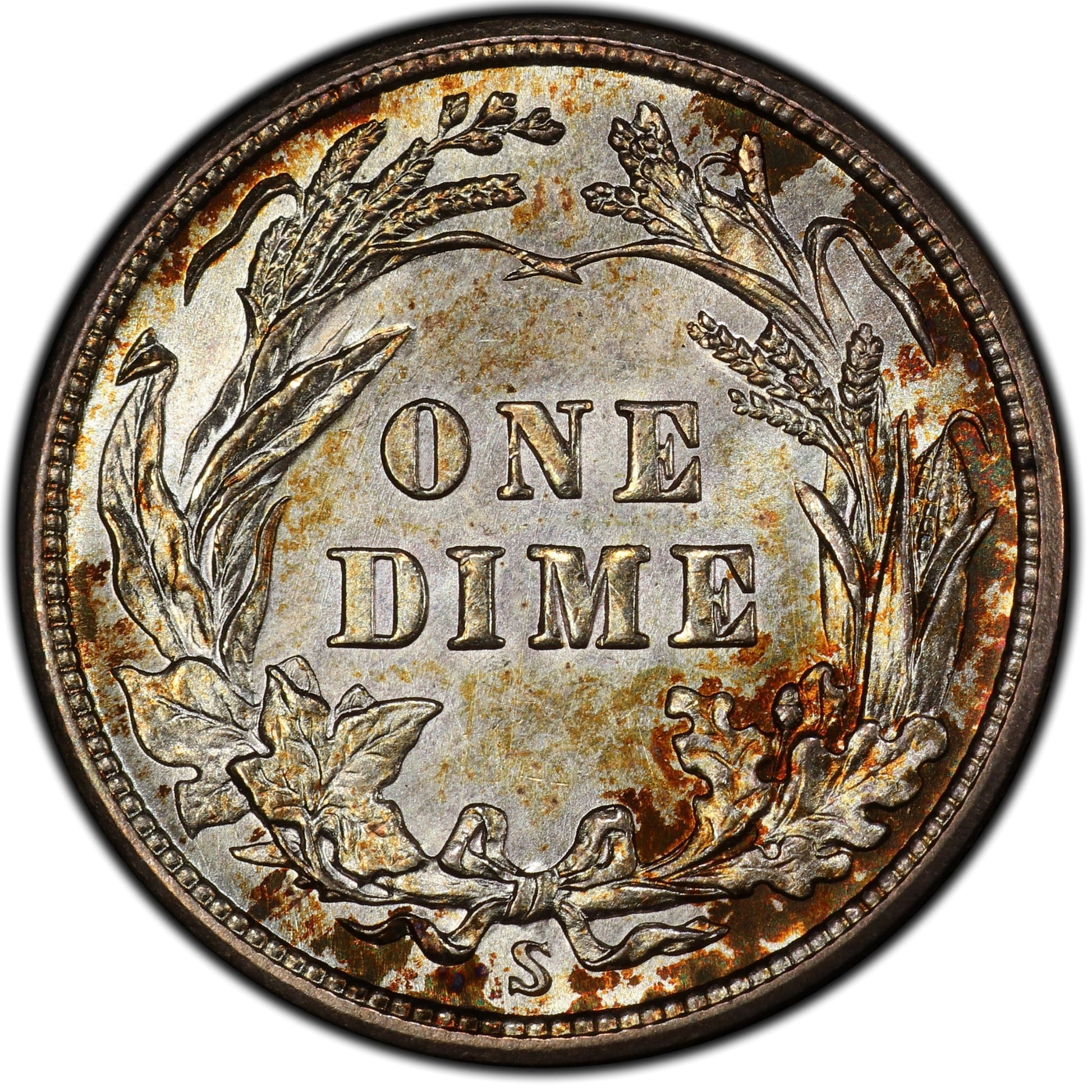 1916-S 10C BARBER MS67 PCGS 10C