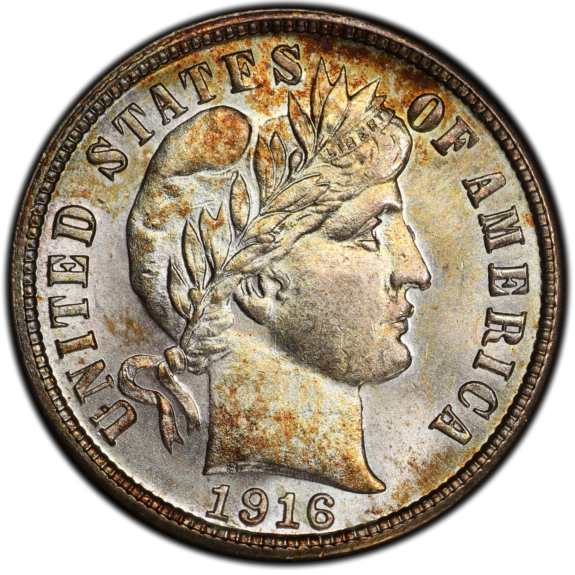 1916-S 10C BARBER MS67 PCGS