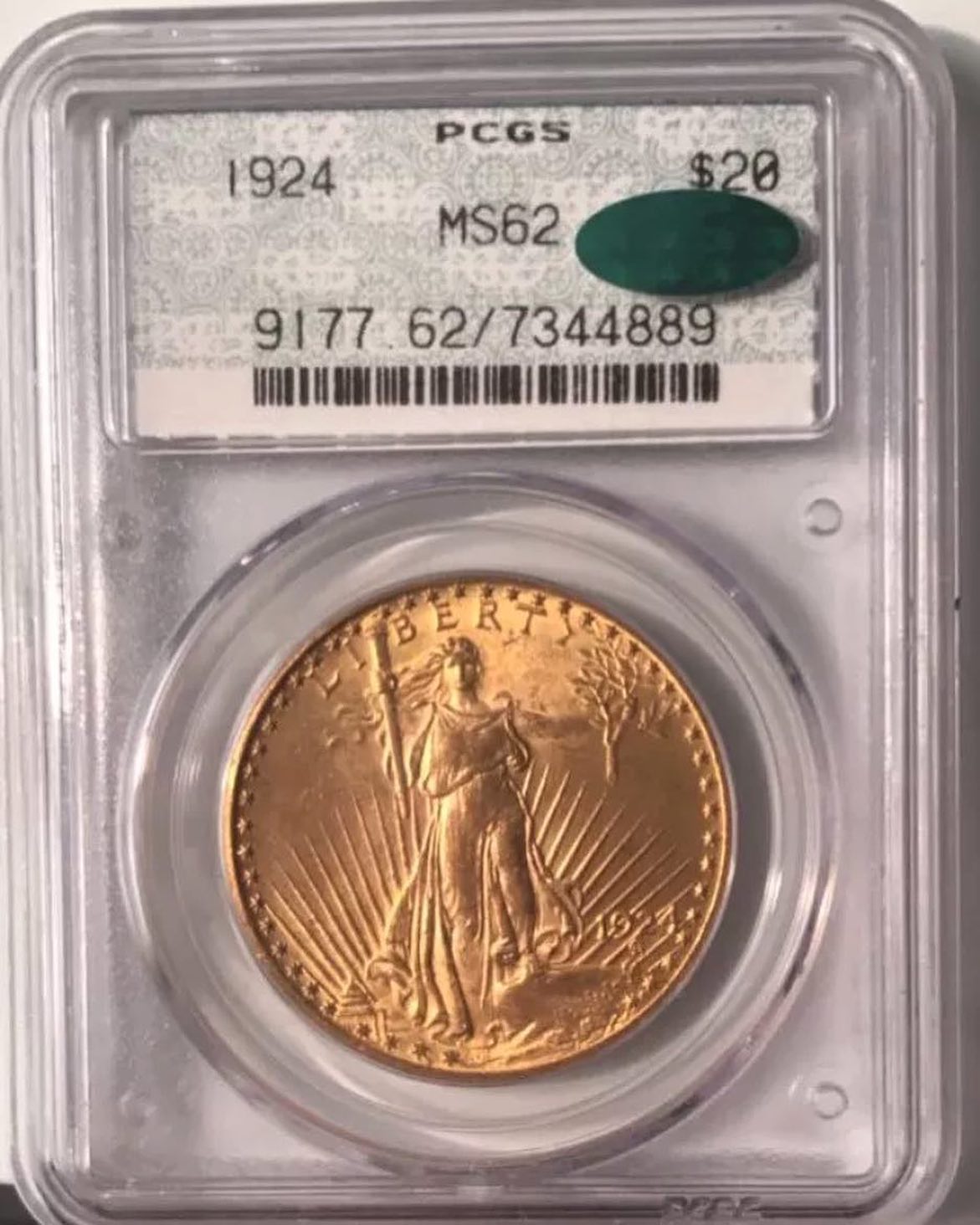 1924 $20 DOILY MS62 PCGS CAC