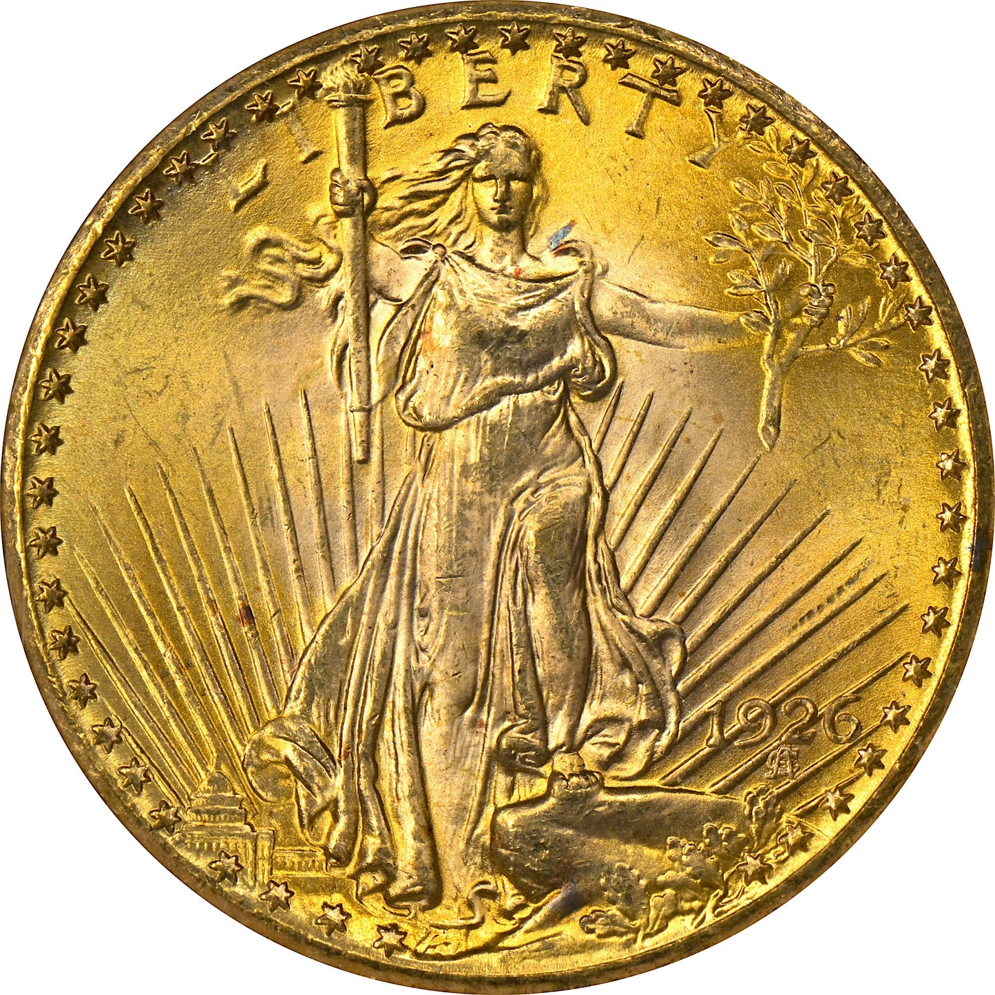 1926 $20 MS65 OH NGC CAC