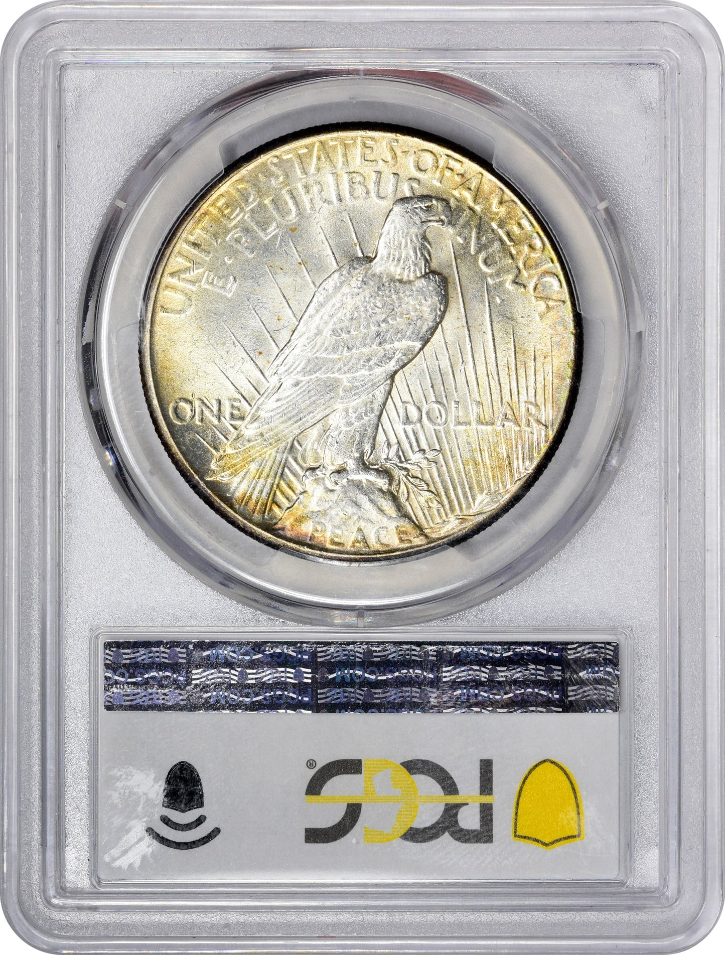 1928 $1 MS63+ PCGS REVERSE HOLDER