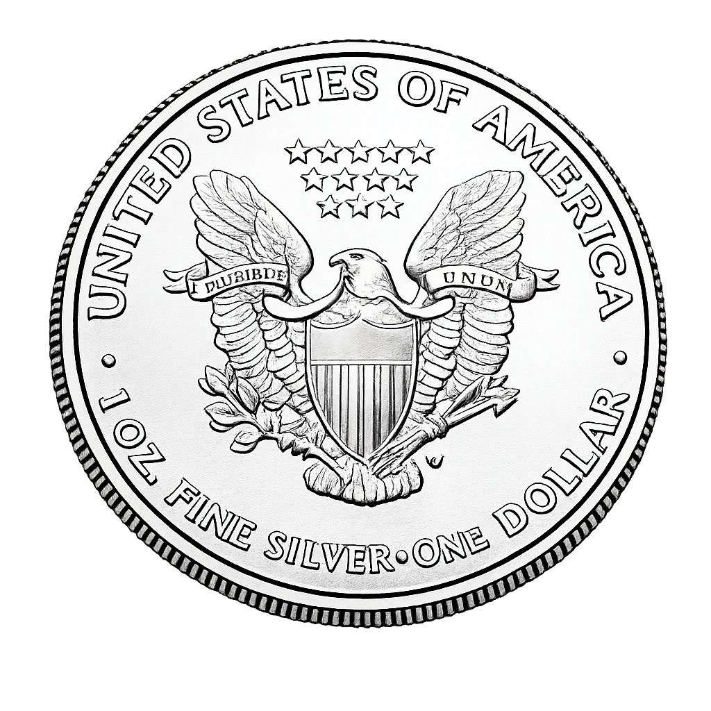 1 oz American Silver Eagle Coin BU - Random Year
