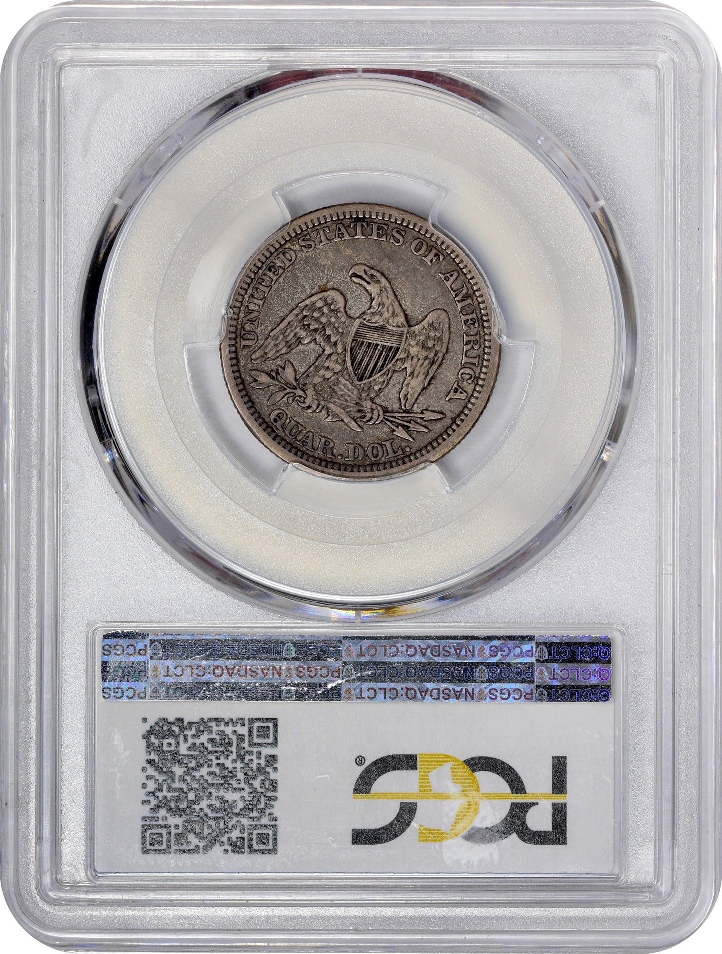 1863 25C VF30 PCGS CAC