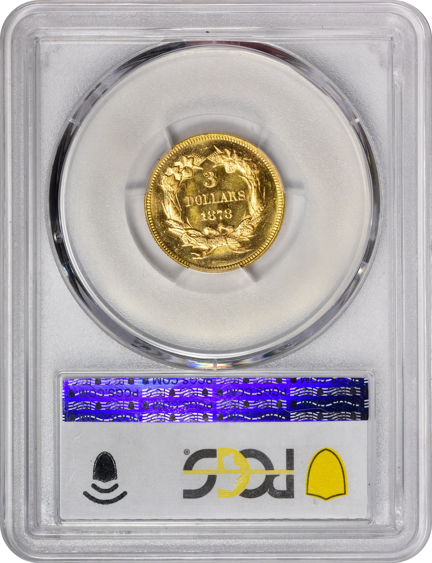1878 $3 MS65 PCGS CAC