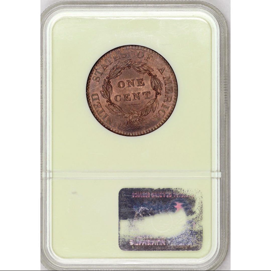 1820 1C MS65 RD NGC PITTMAN