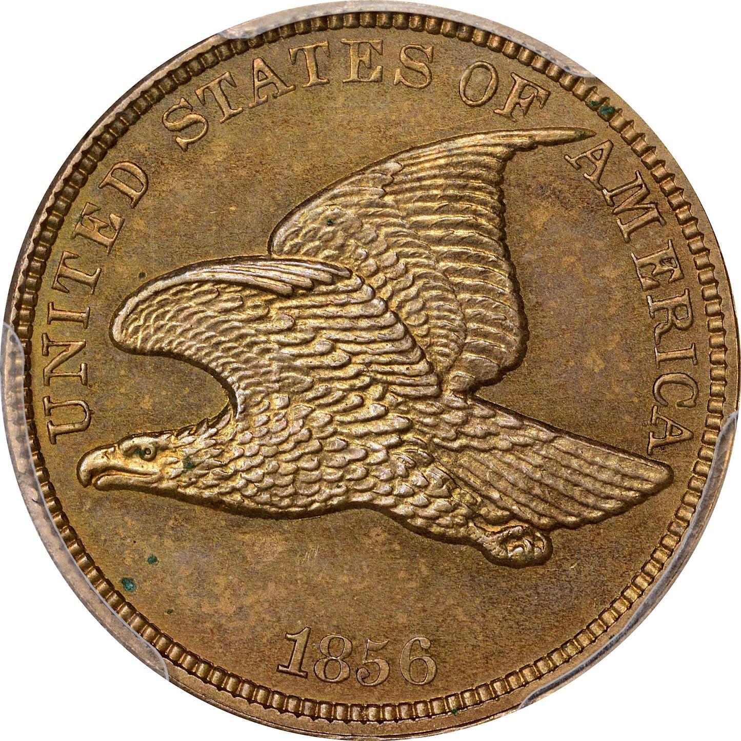 1856 1C FLYING EAGLE S-2 PR64 PCGS CAC EEPS