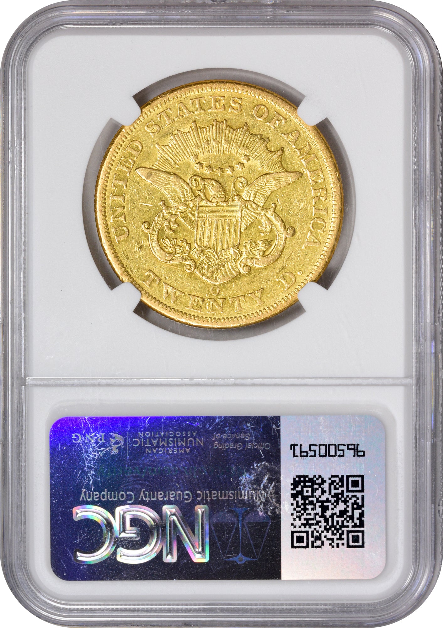 1851-O $20 AU50 NGC
