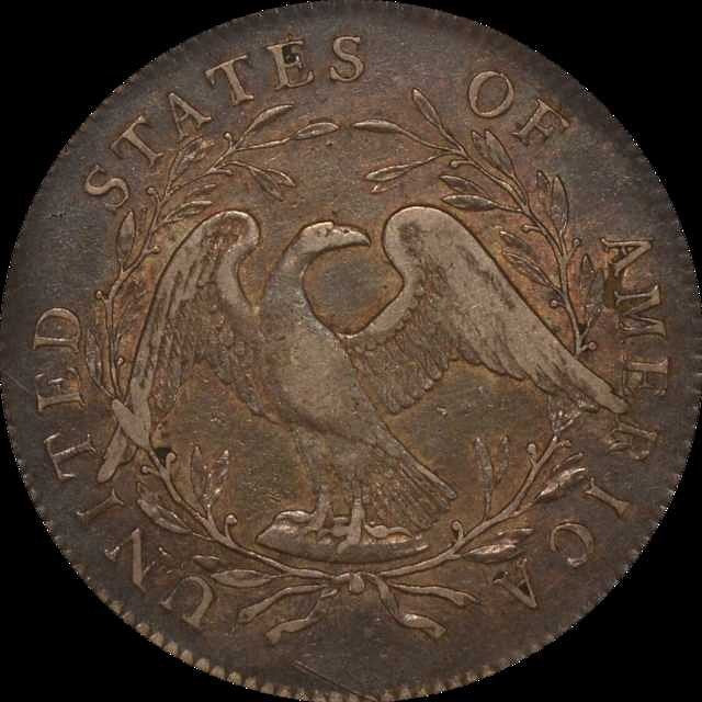 1795 $1 VF35 2 LEAVES NGC CAC