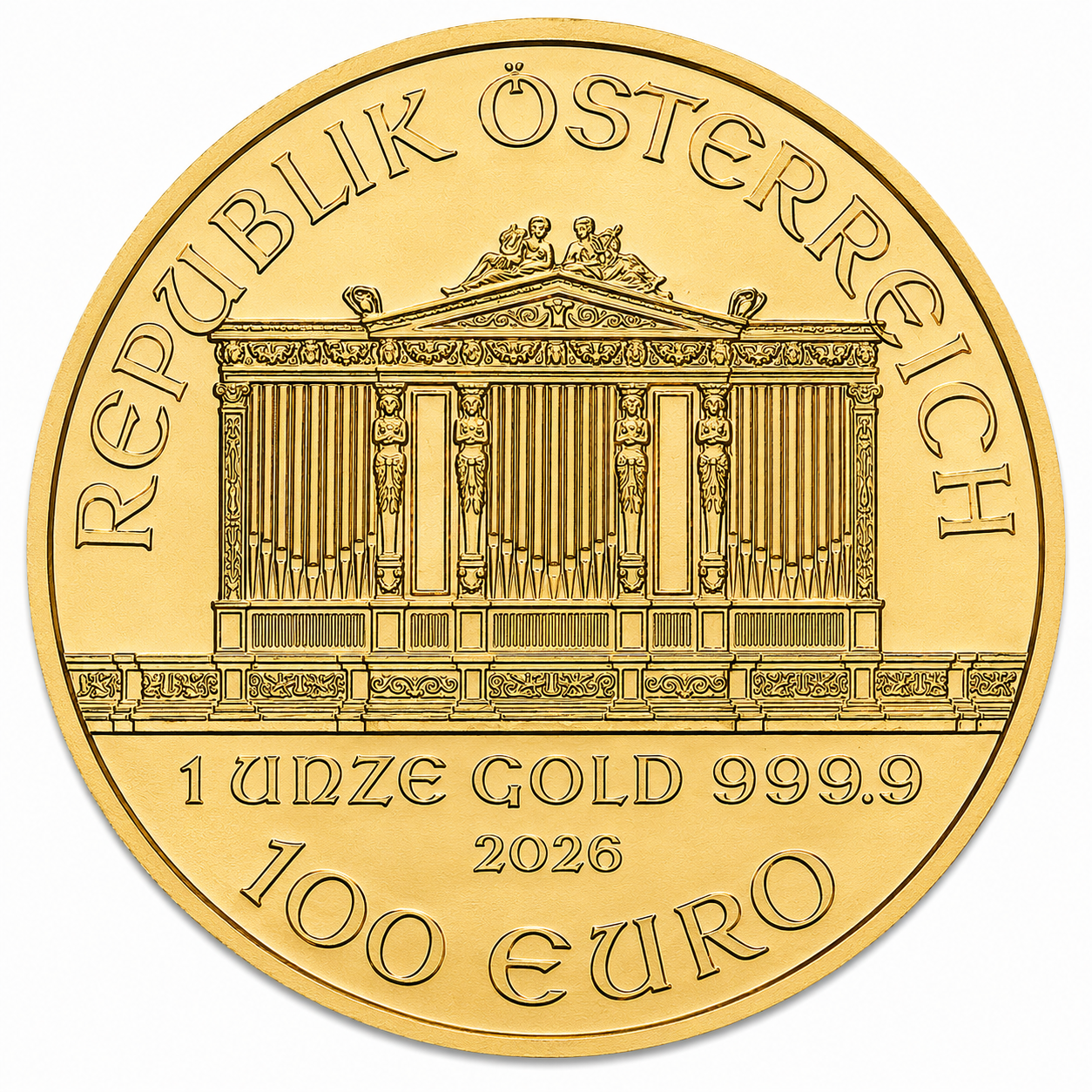 2026 1 oz Austrian Gold Philharmonic