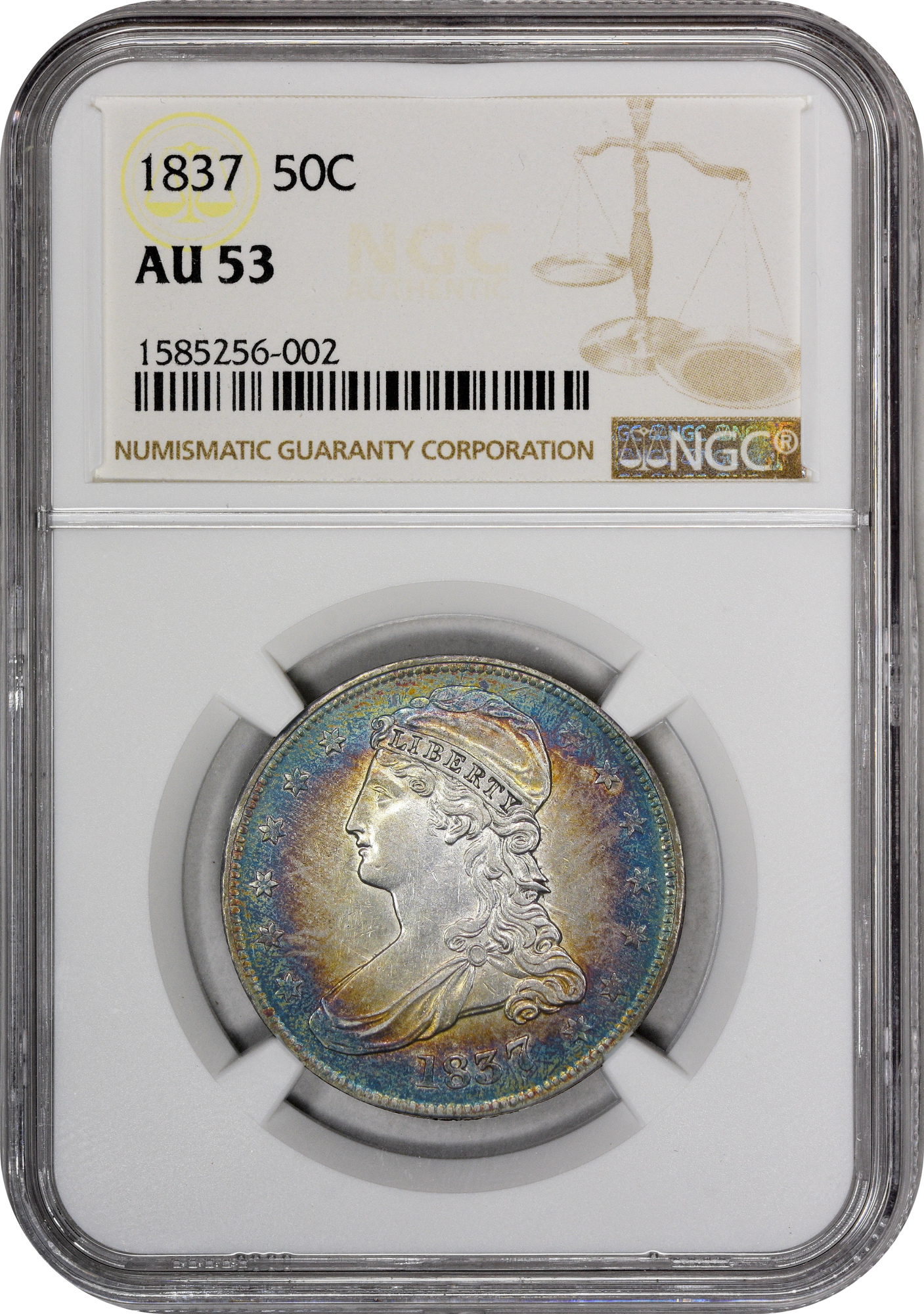 1837 50C AU53 NGC - Paradime Coins | PCGS NGC CACG CAC Rare US Numismatic Coins For Sale