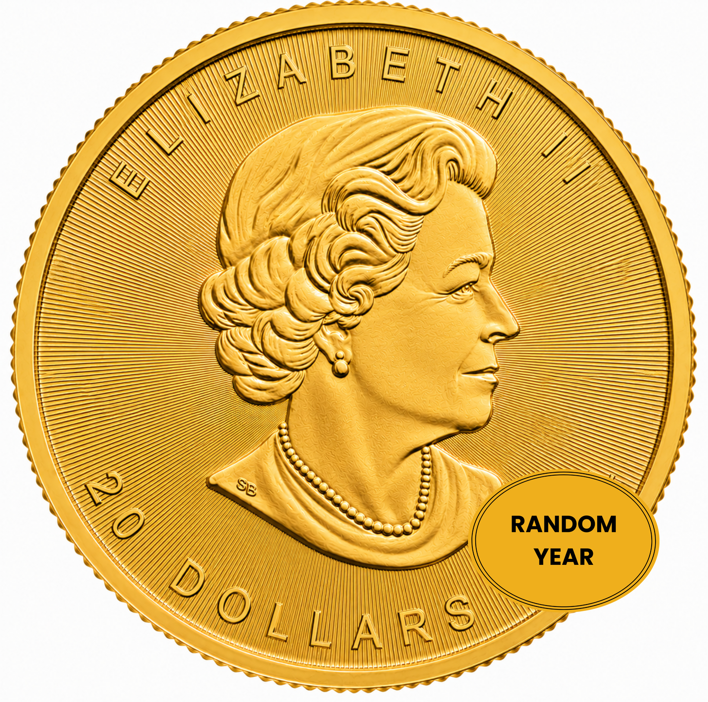 1/2 oz Gold Canadian Maple Leaf Coin BU - Random Year