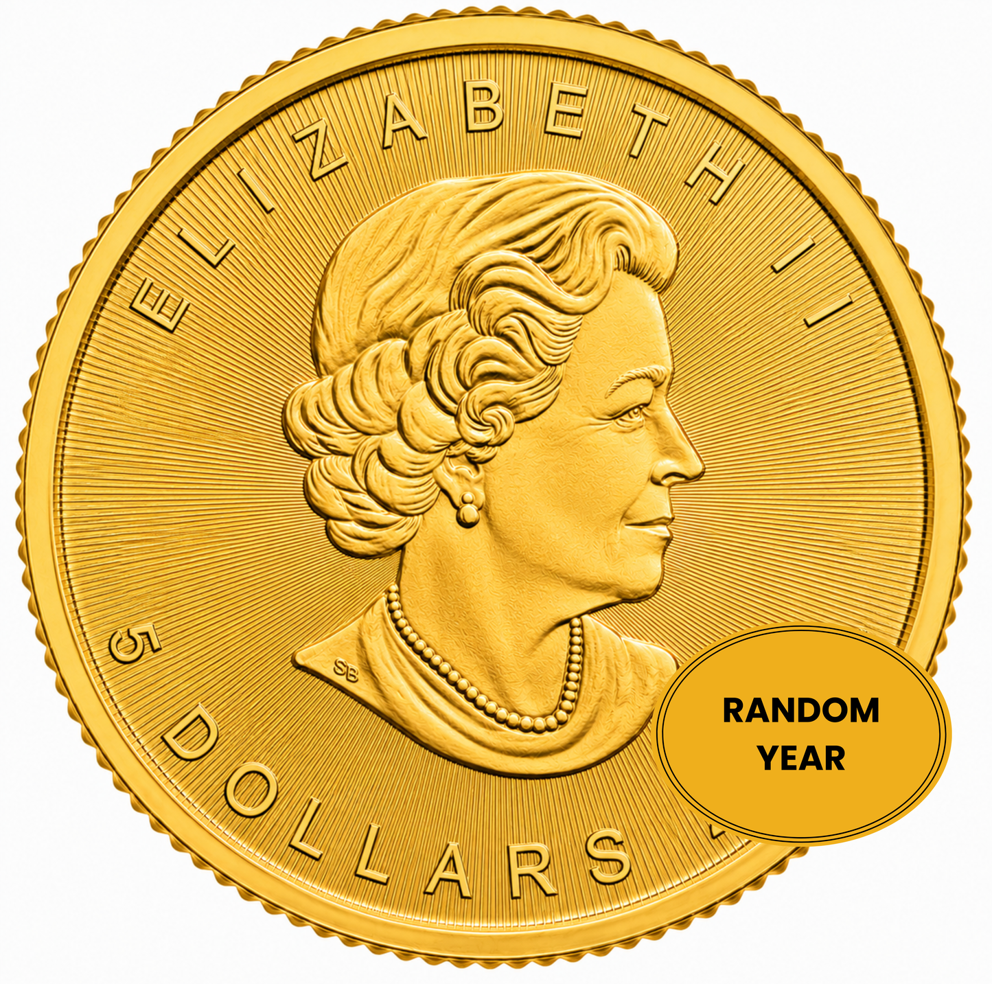 1/10 oz Gold Canadian Maple Leaf Coin BU - Random Year