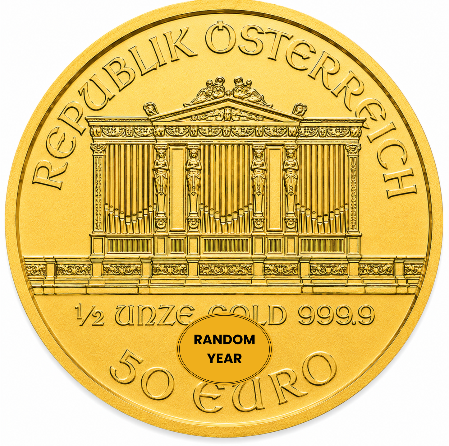 1 oz Austrian Gold Philharmonic - Random Year