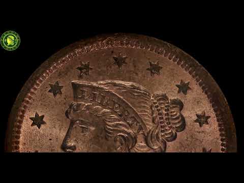 1853 1C MS65+ RD PCGS CAC VIDEO