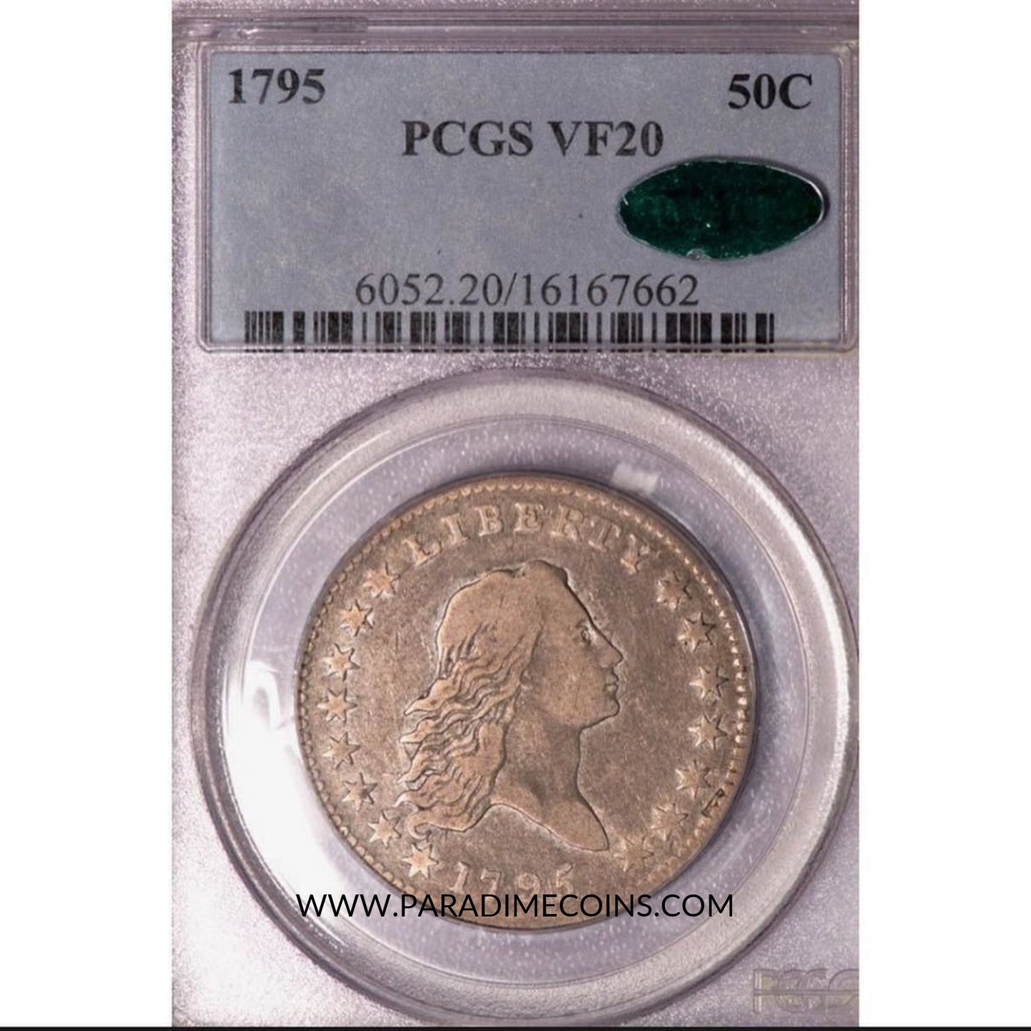 1795 50C VF20 PCGS CAC - Paradime Coins | PCGS NGC CACG CAC Rare US Numismatic Coins For Sale