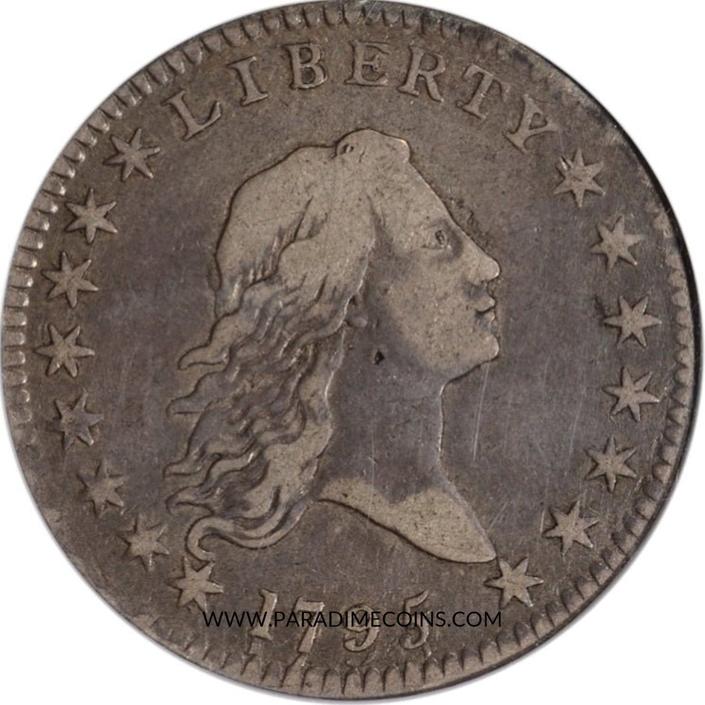 1795/1795 3 LEAVES 50C VF25 NGC OGH CAC - Paradime Coins | PCGS NGC CACG CAC Rare US Numismatic Coins For Sale