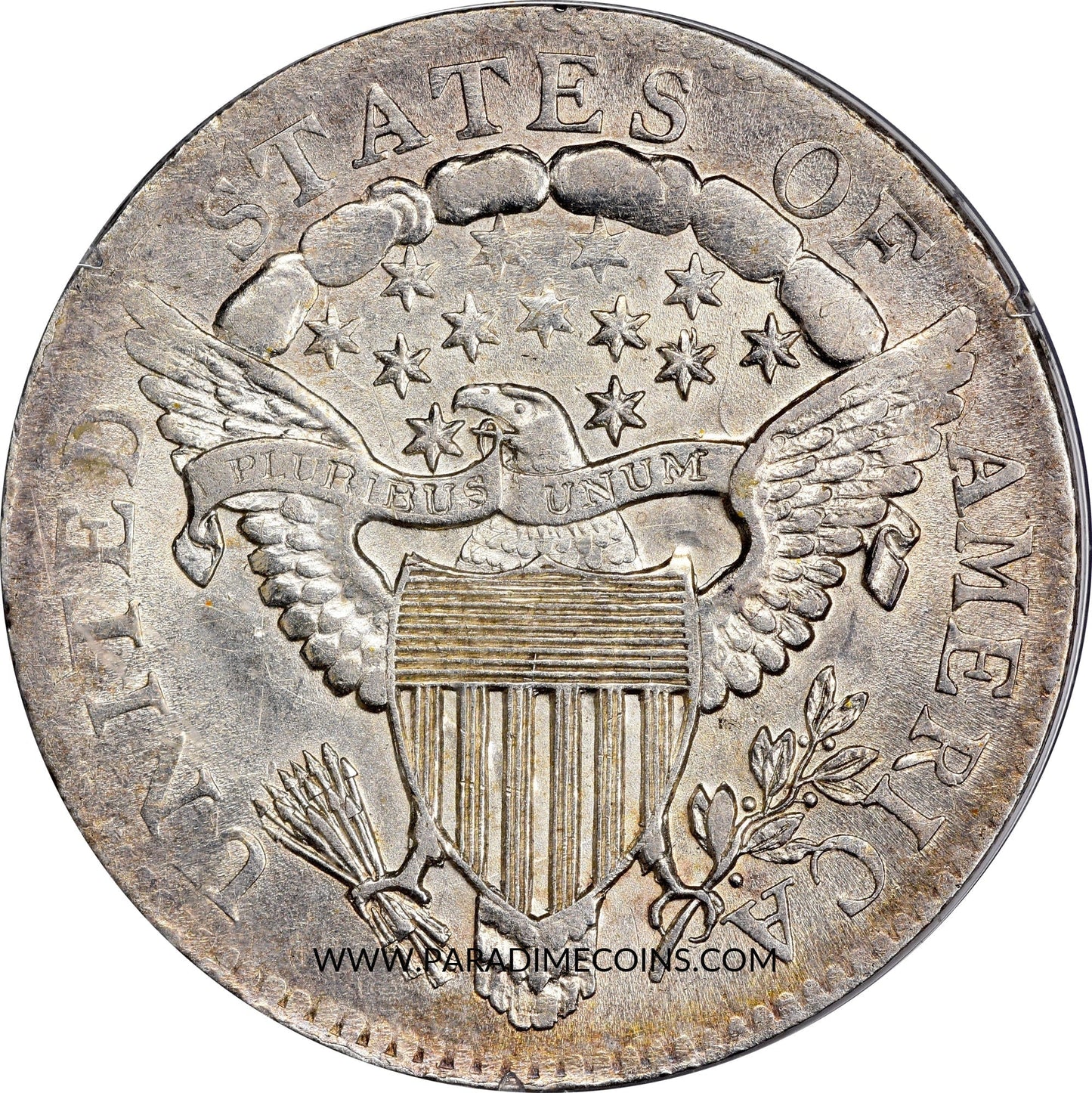 1807 10C AU58 OGH RATTLER PCGS - Paradime Coins | PCGS NGC CACG CAC Rare US Numismatic Coins For Sale