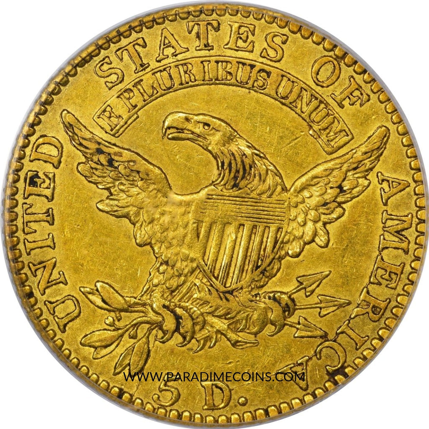 1818 $5 AU50 PCGS CAC - Paradime Coins | PCGS NGC CACG CAC Rare US Numismatic Coins For Sale