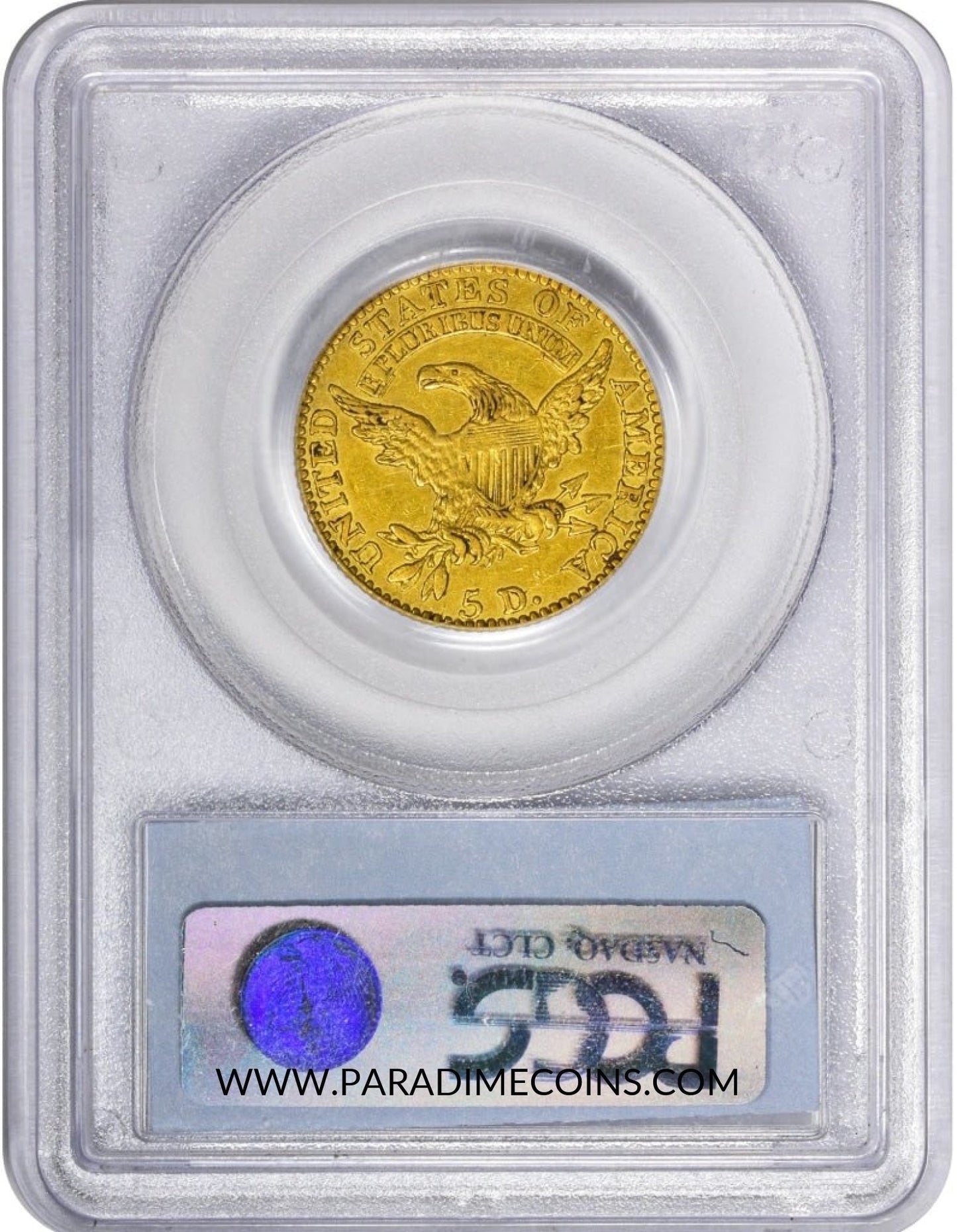 1818 $5 AU50 PCGS CAC - Paradime Coins | PCGS NGC CACG CAC Rare US Numismatic Coins For Sale